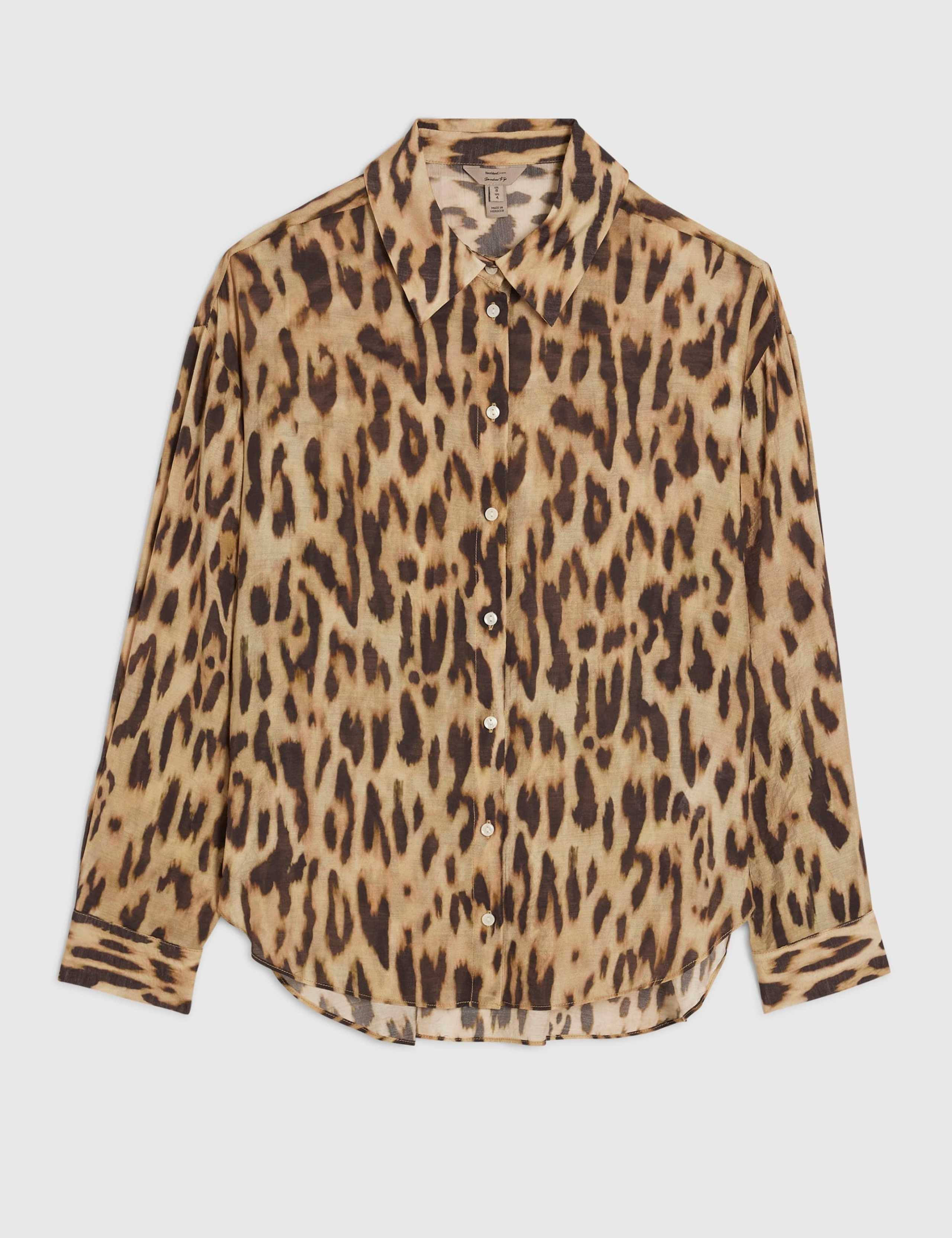 Animal Print Collared Shirt 2 of 5