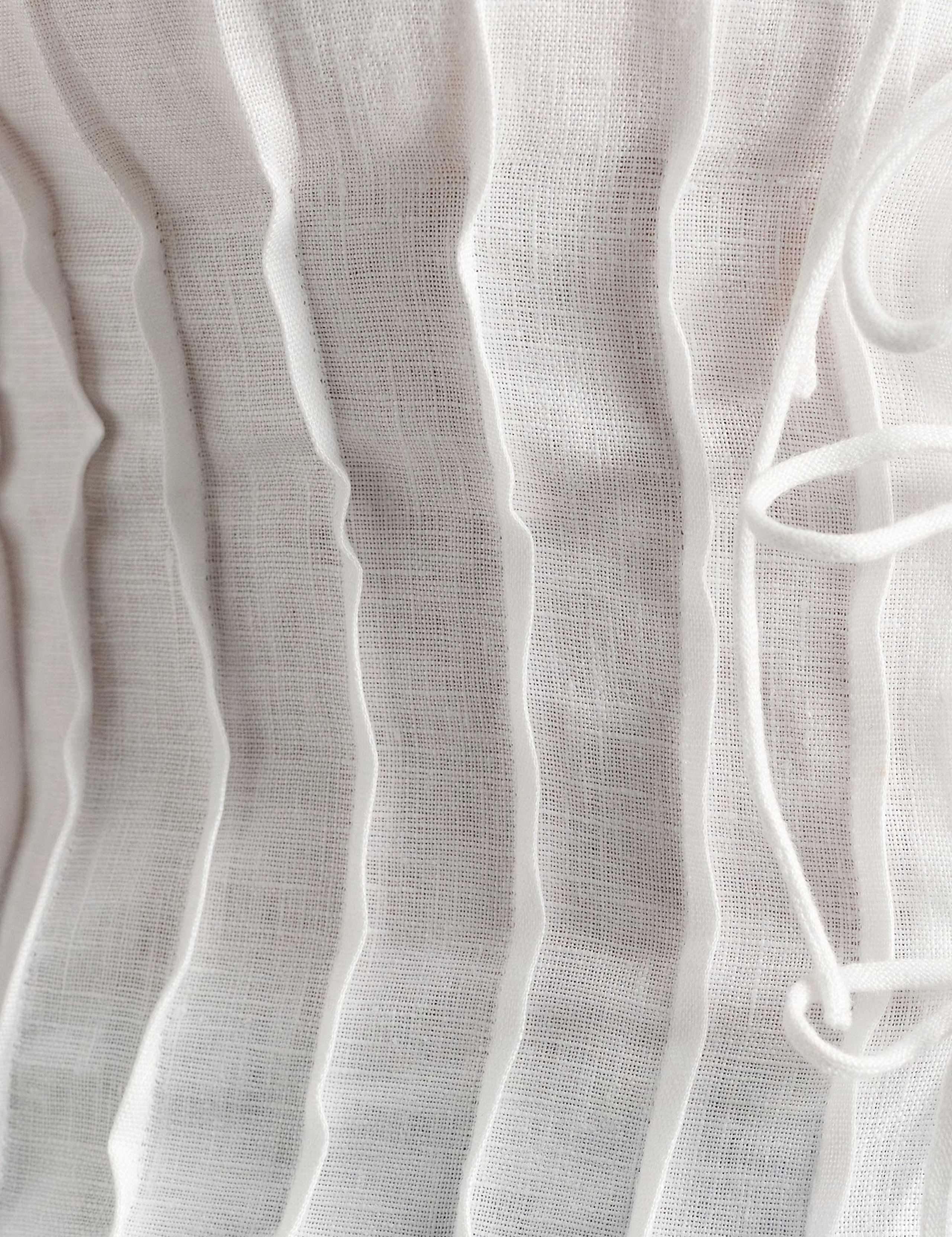 Pure Linen V-Neck Pintuck Blouse 5 of 5
