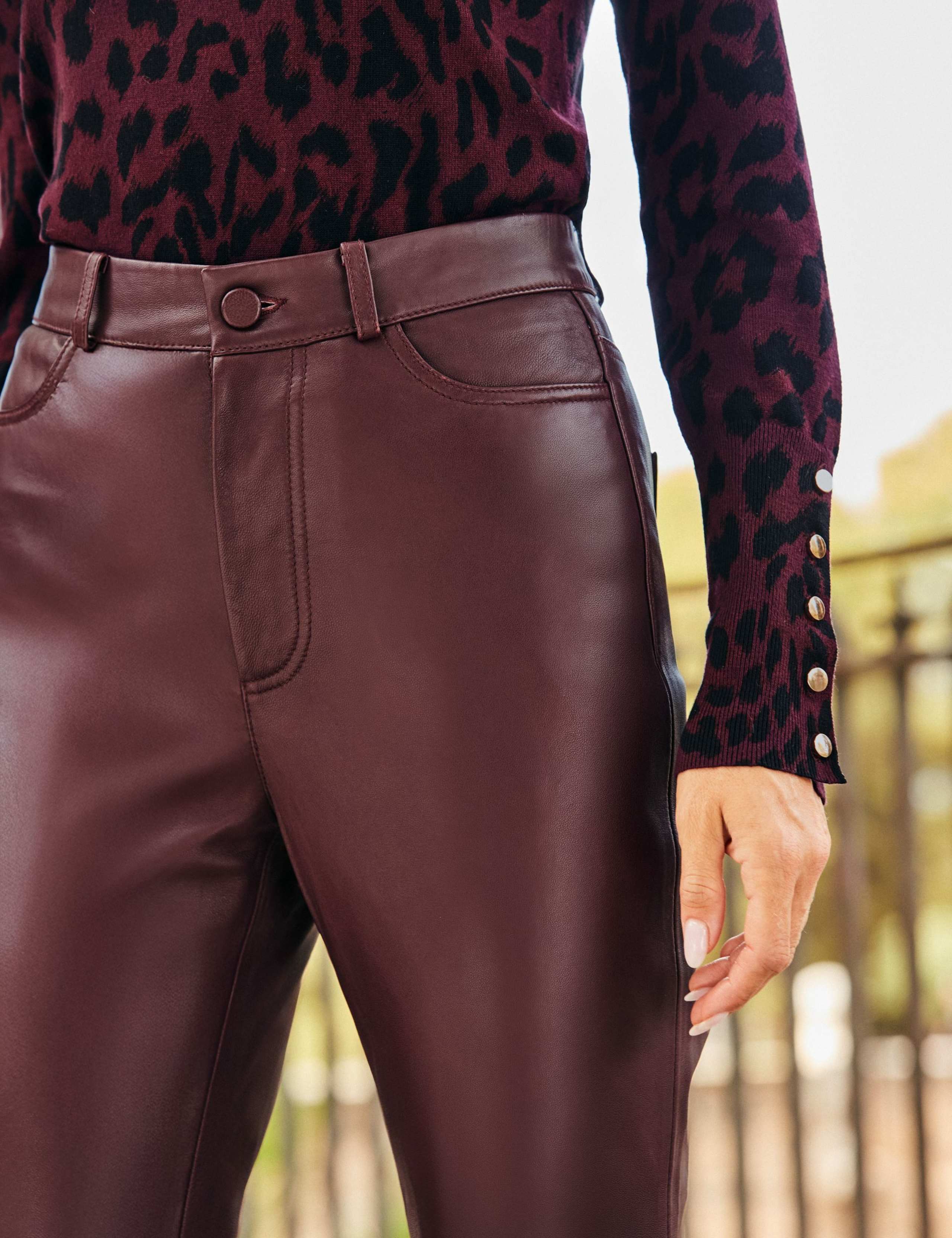 Leather Flared Trousers 7 of 8