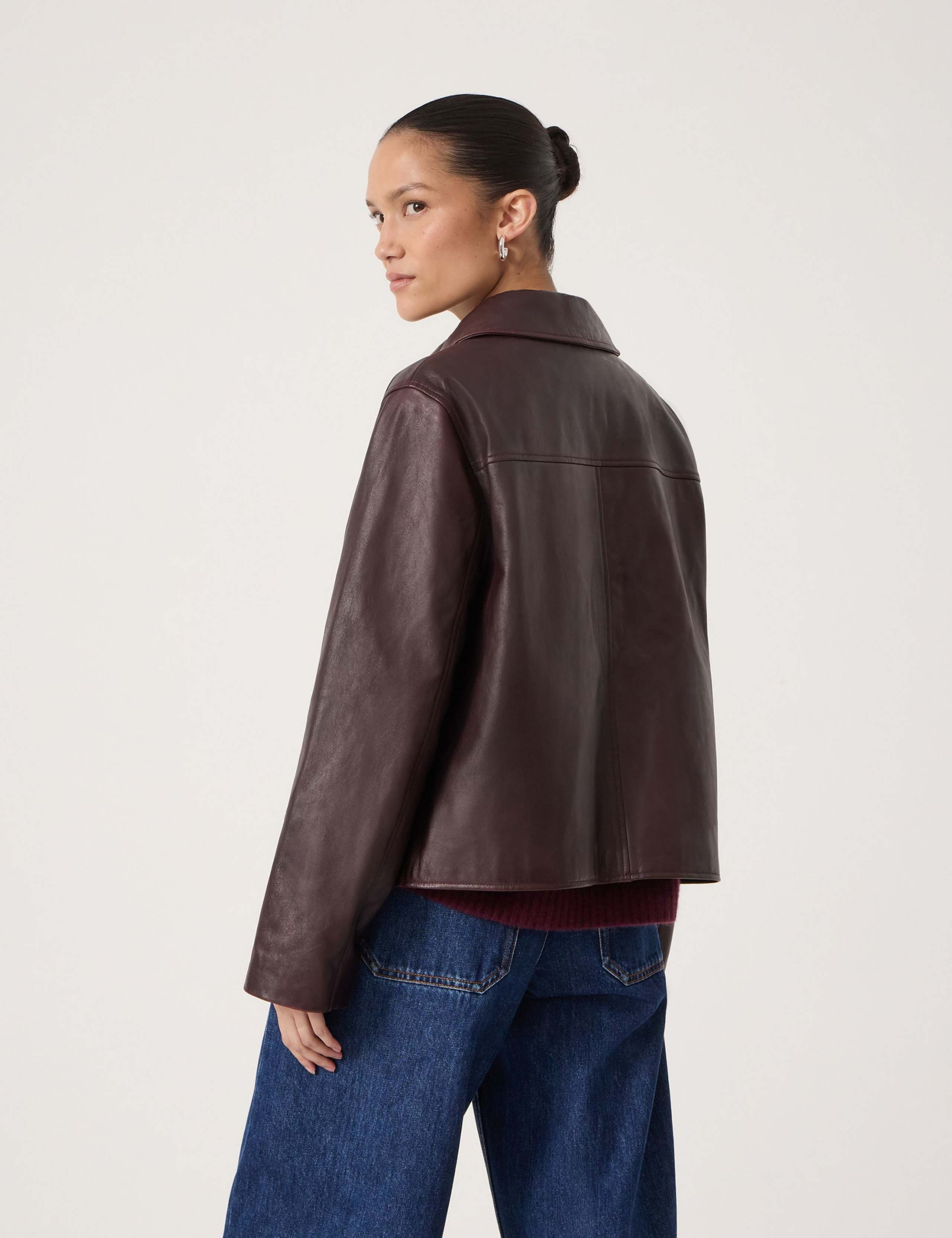 Leather Collared Jacket 6 of 6