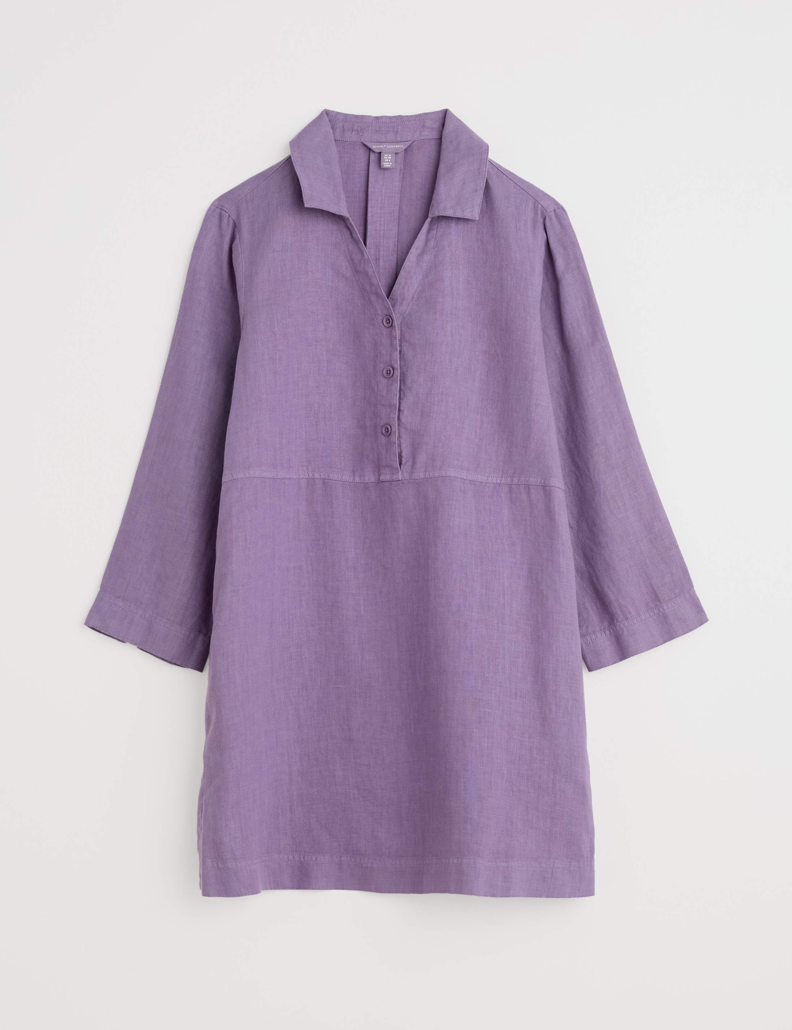 Pure Linen Collared Tunic 2 of 4
