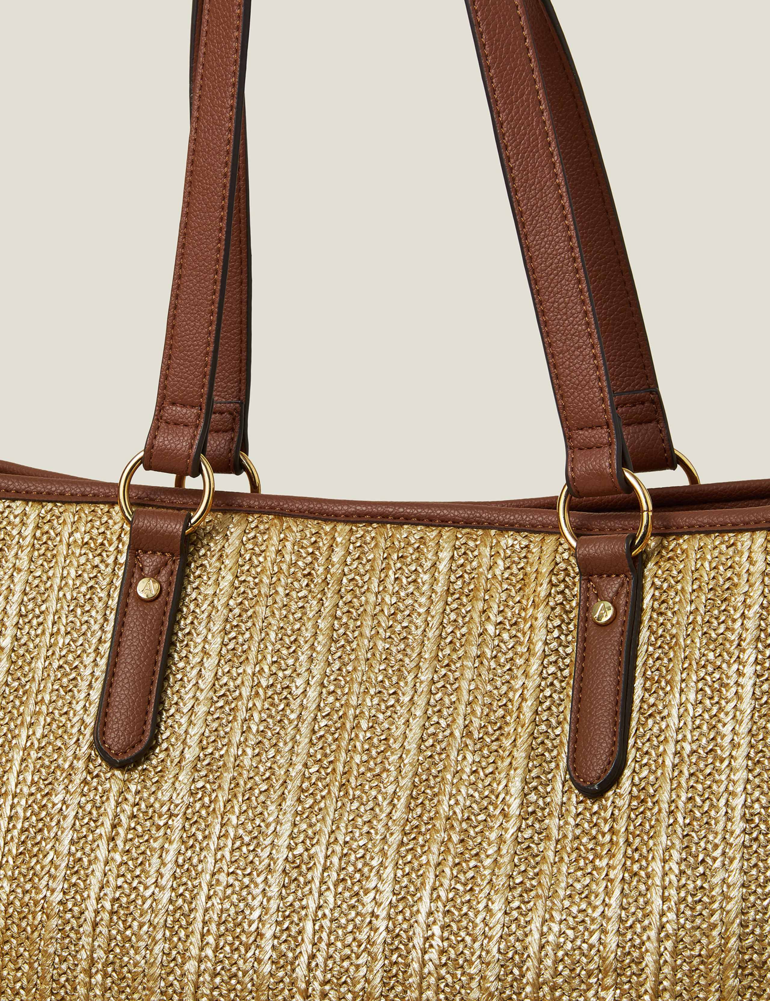 Raffia Metallic Shopper 4 of 5