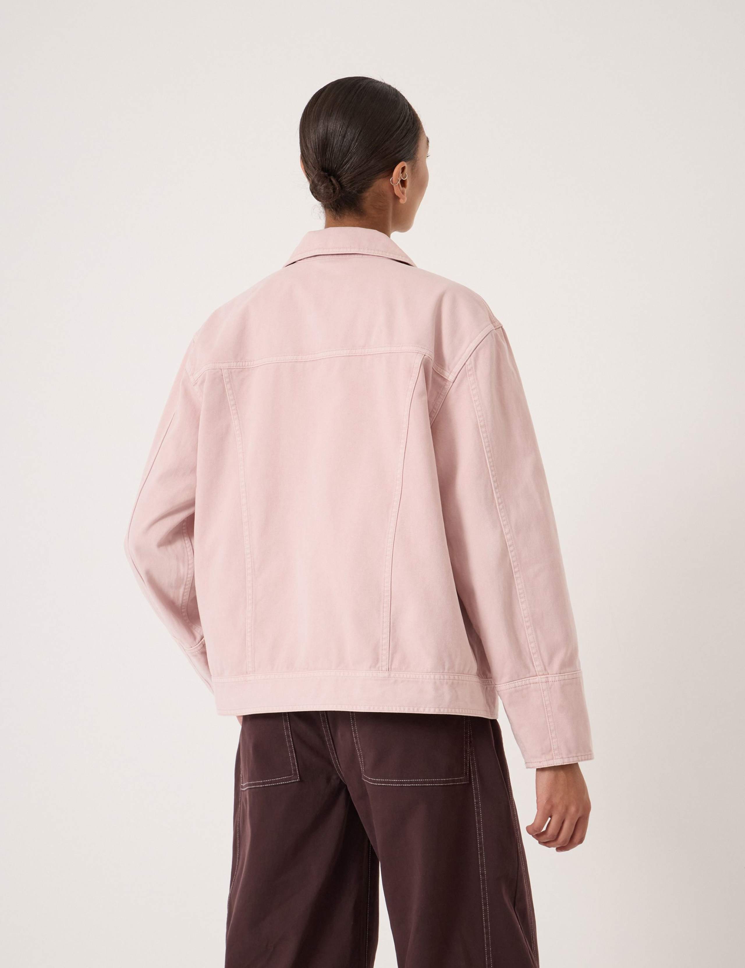 Pure Cotton Collared Utility Jacket 4 of 5