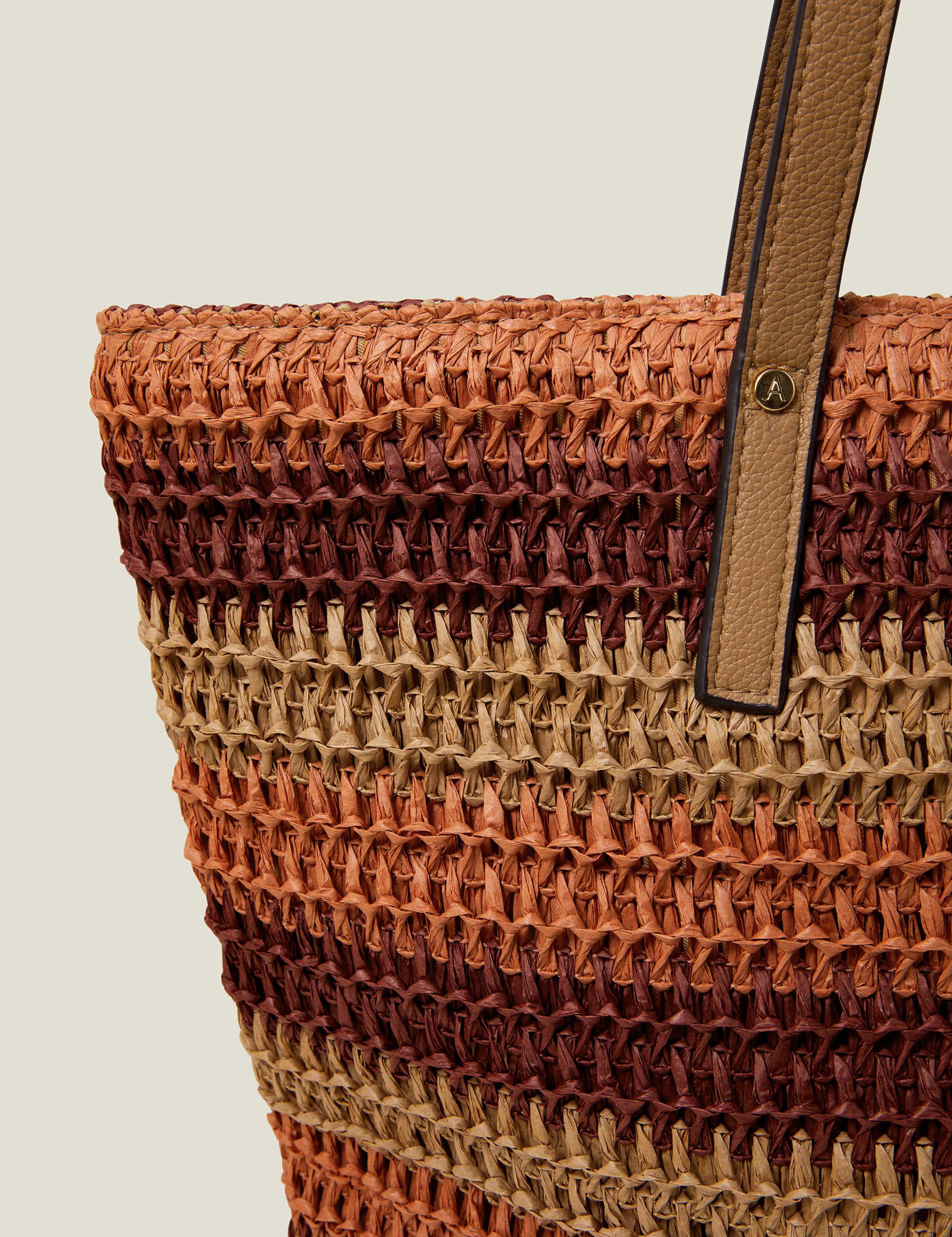 Raffia Striped Shoulder Bag 4 of 4