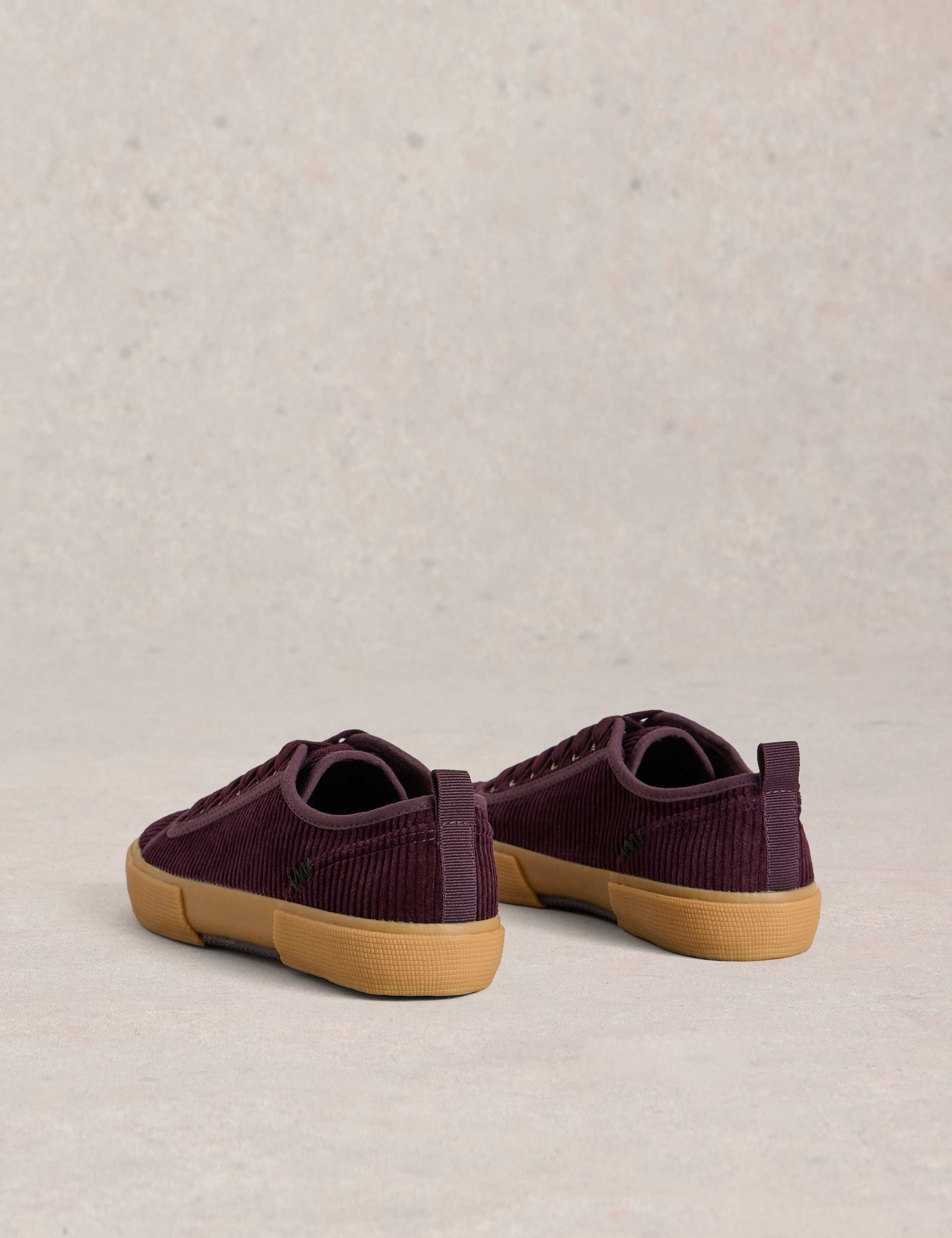 Corduroy Lace Up Trainers 4 of 4