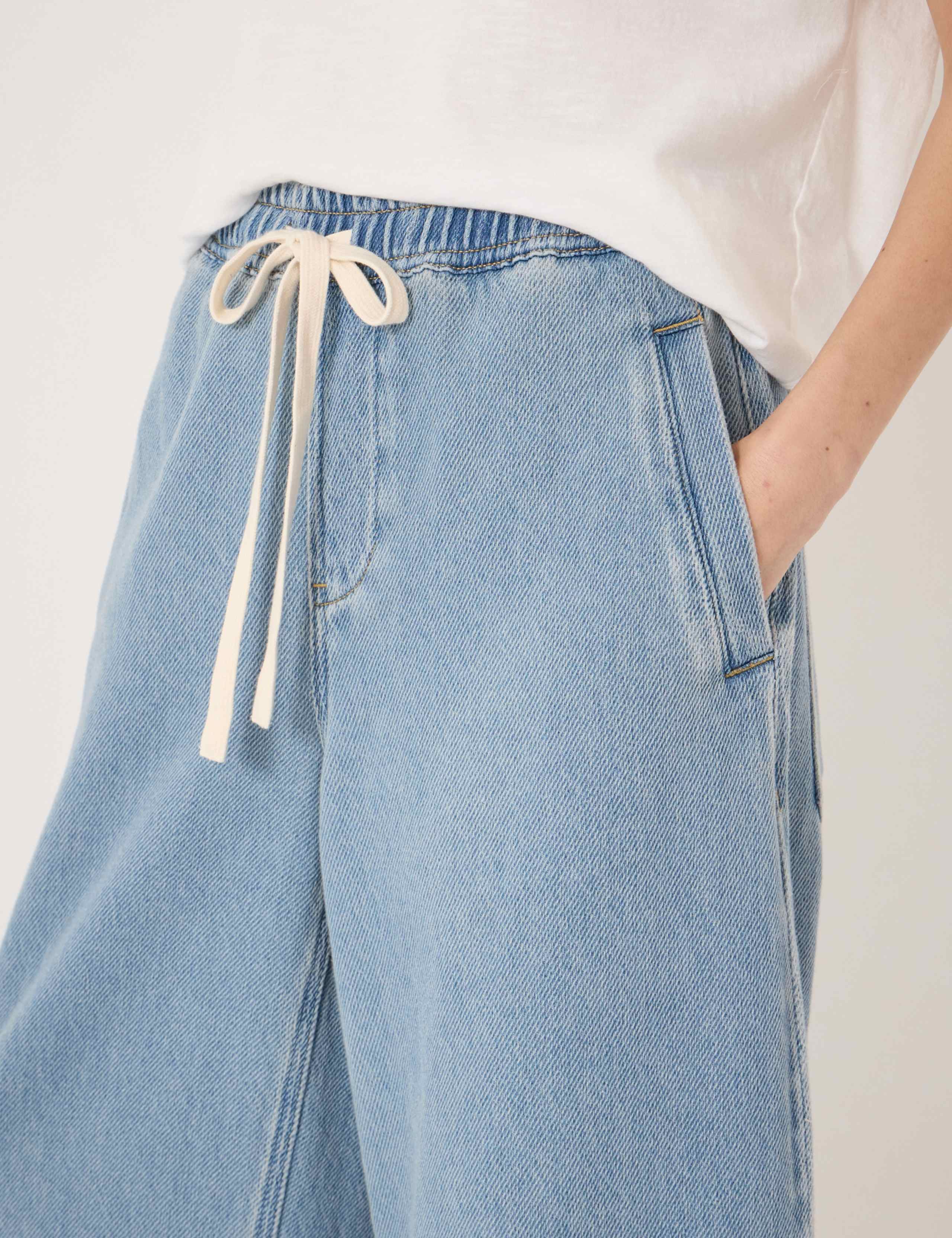 Supersoft Elasticated High Waisted Barrel Jeans 5 of 5