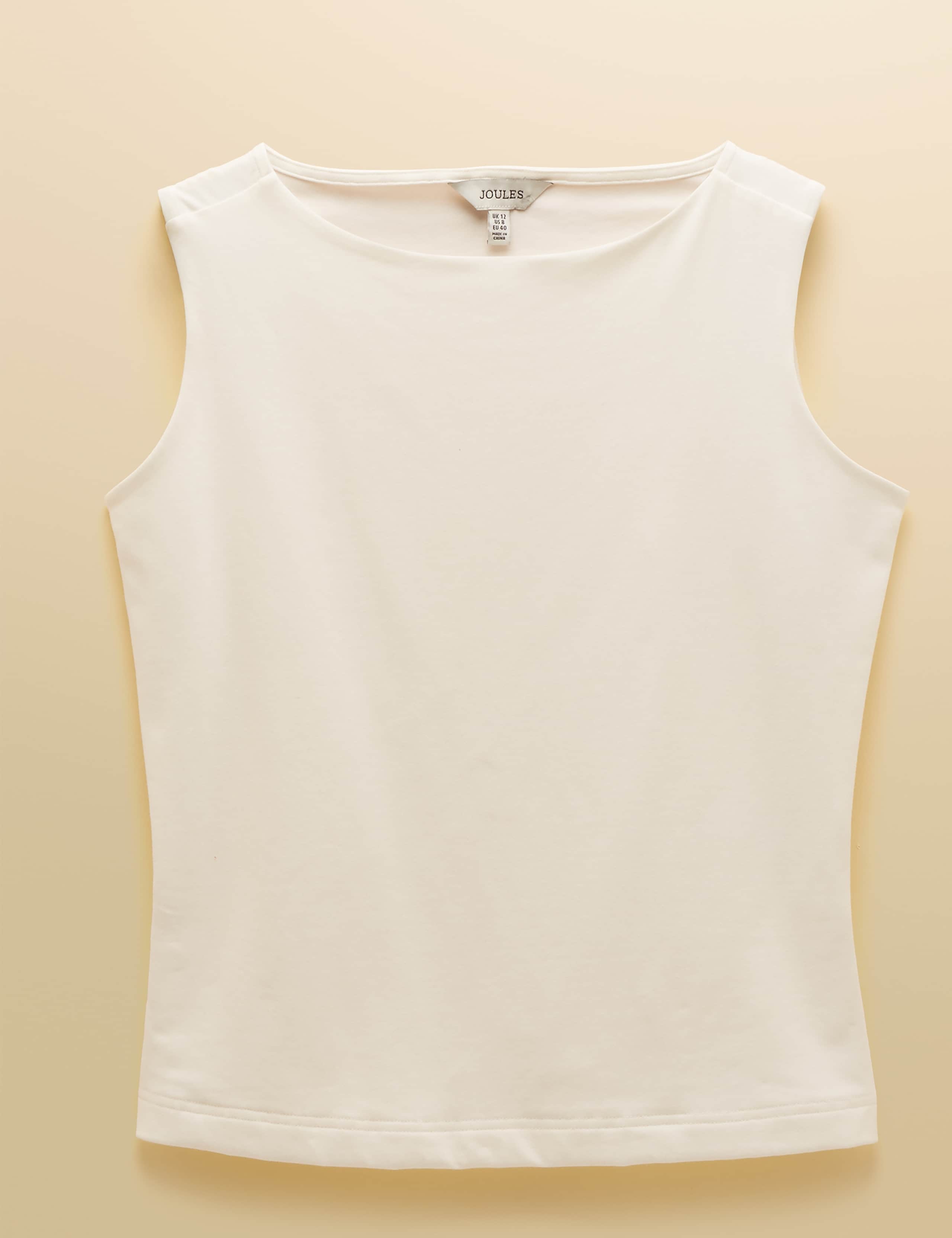 Cotton Rich Jersey Slash Neck Vest 2 of 5