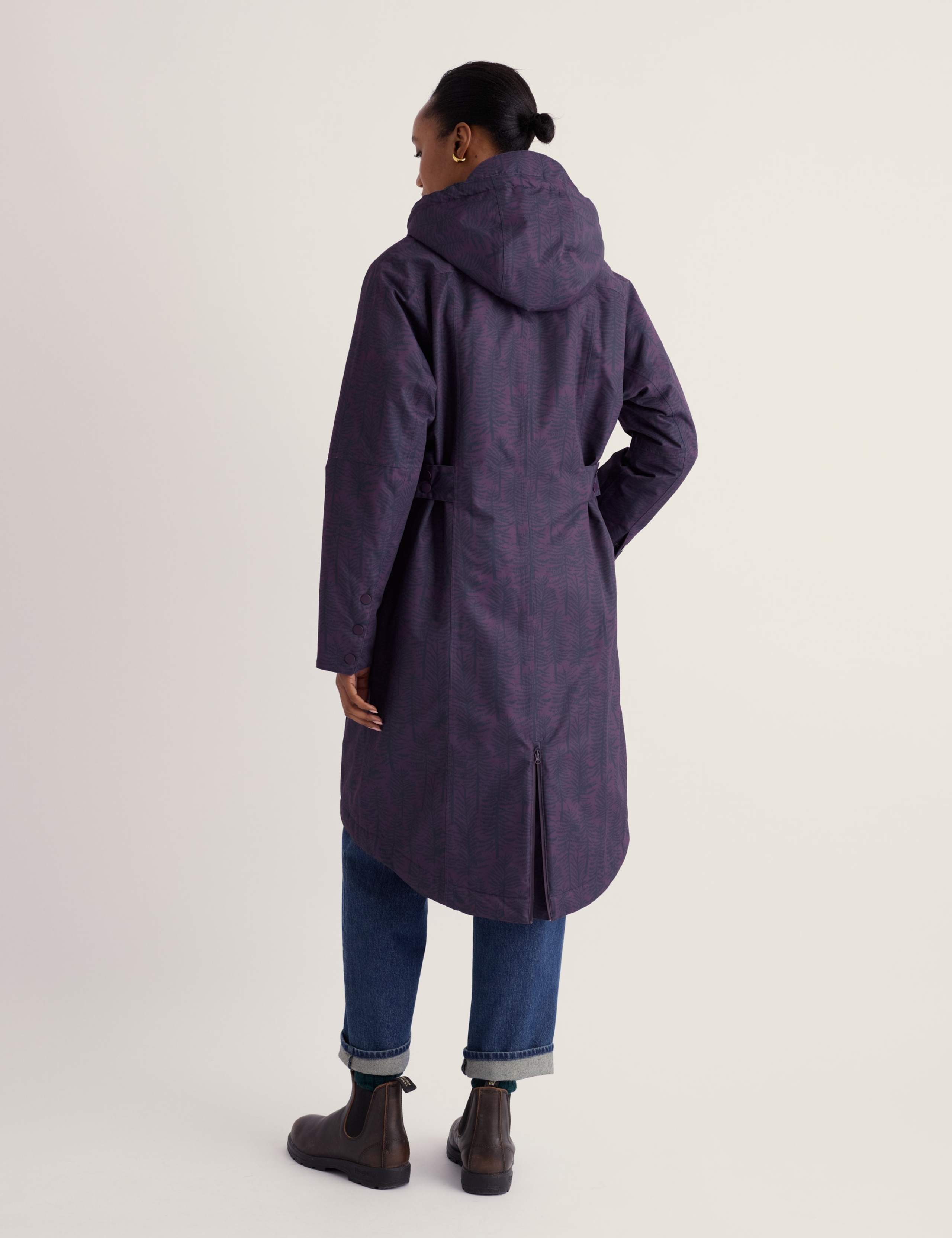 Waterproof Printed Hooded Parka Raincoat 5 of 5