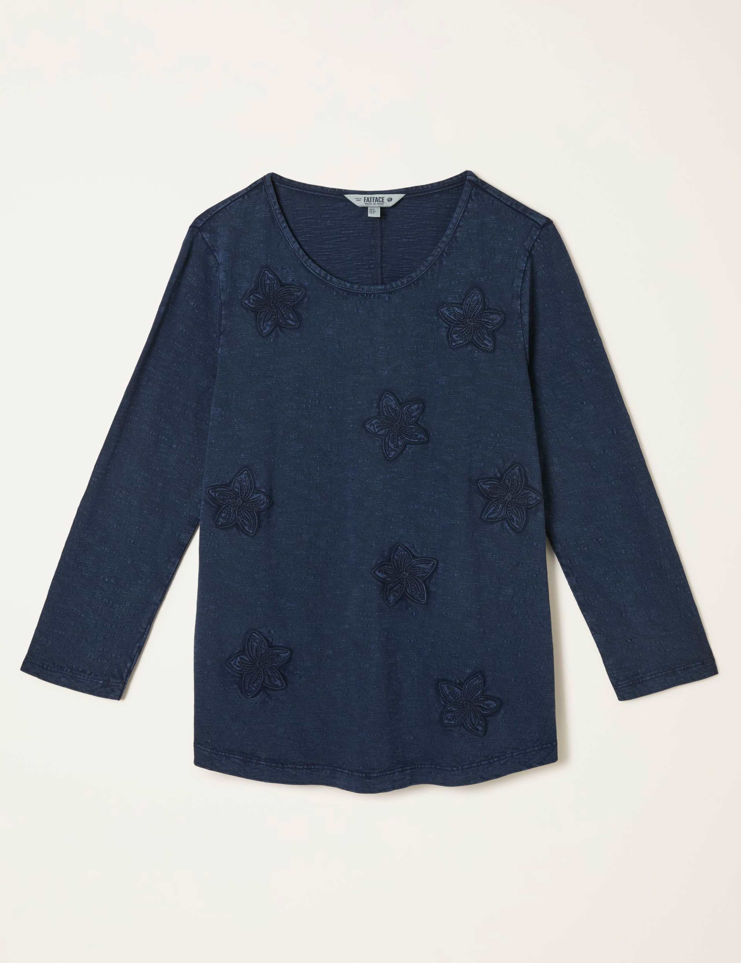 Pure Cotton Floral Embroidered Top 2 of 5