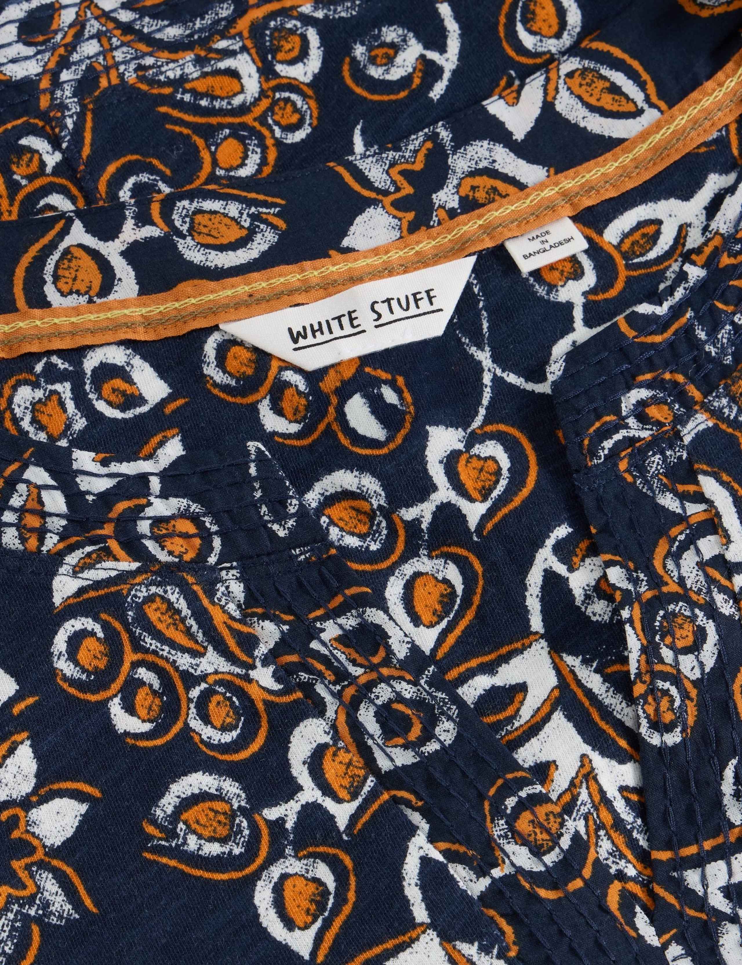 Pure Cotton Printed Notch Neck T-Shirt 5 of 6