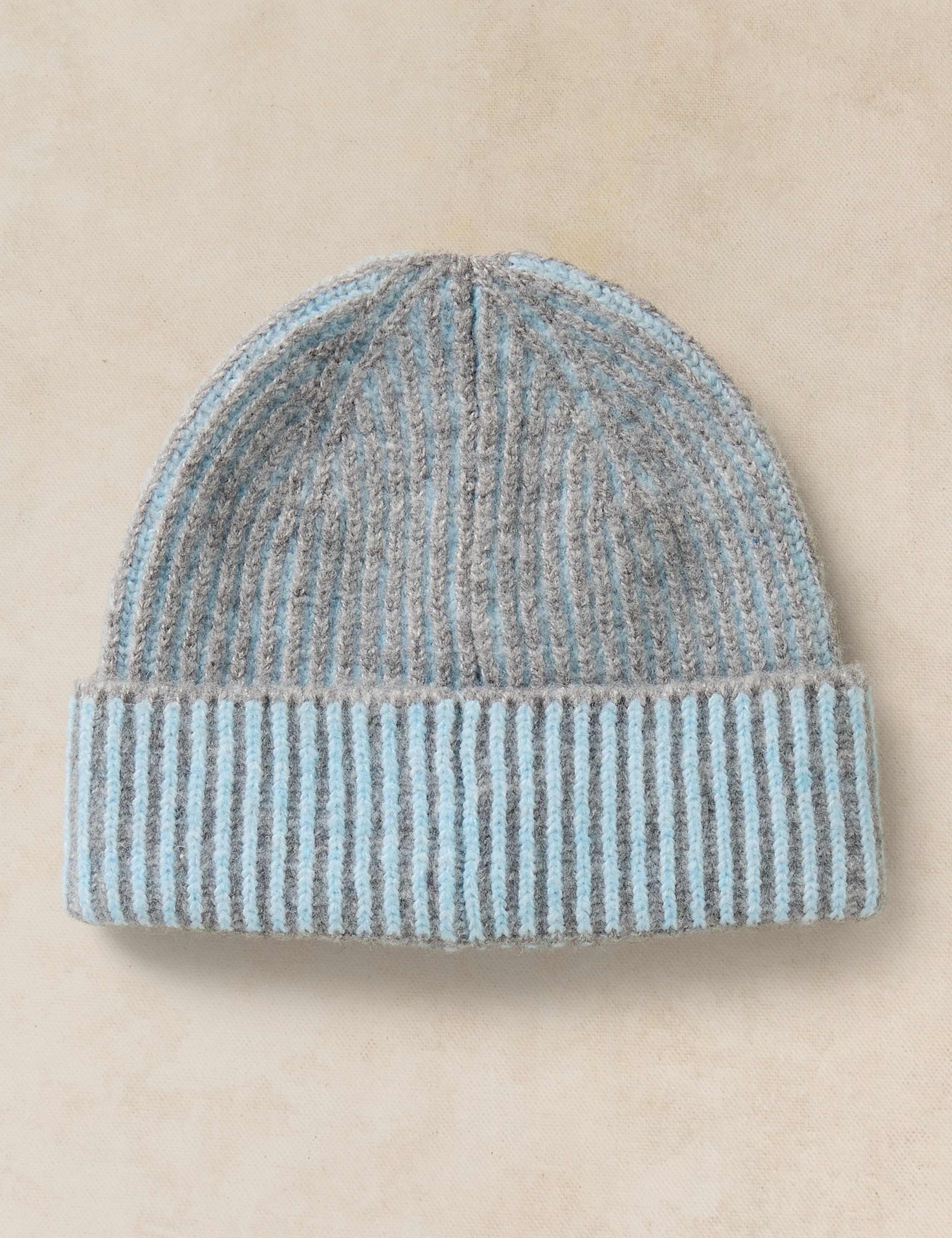 Two Tone Ribbed Beanie 2 of 2