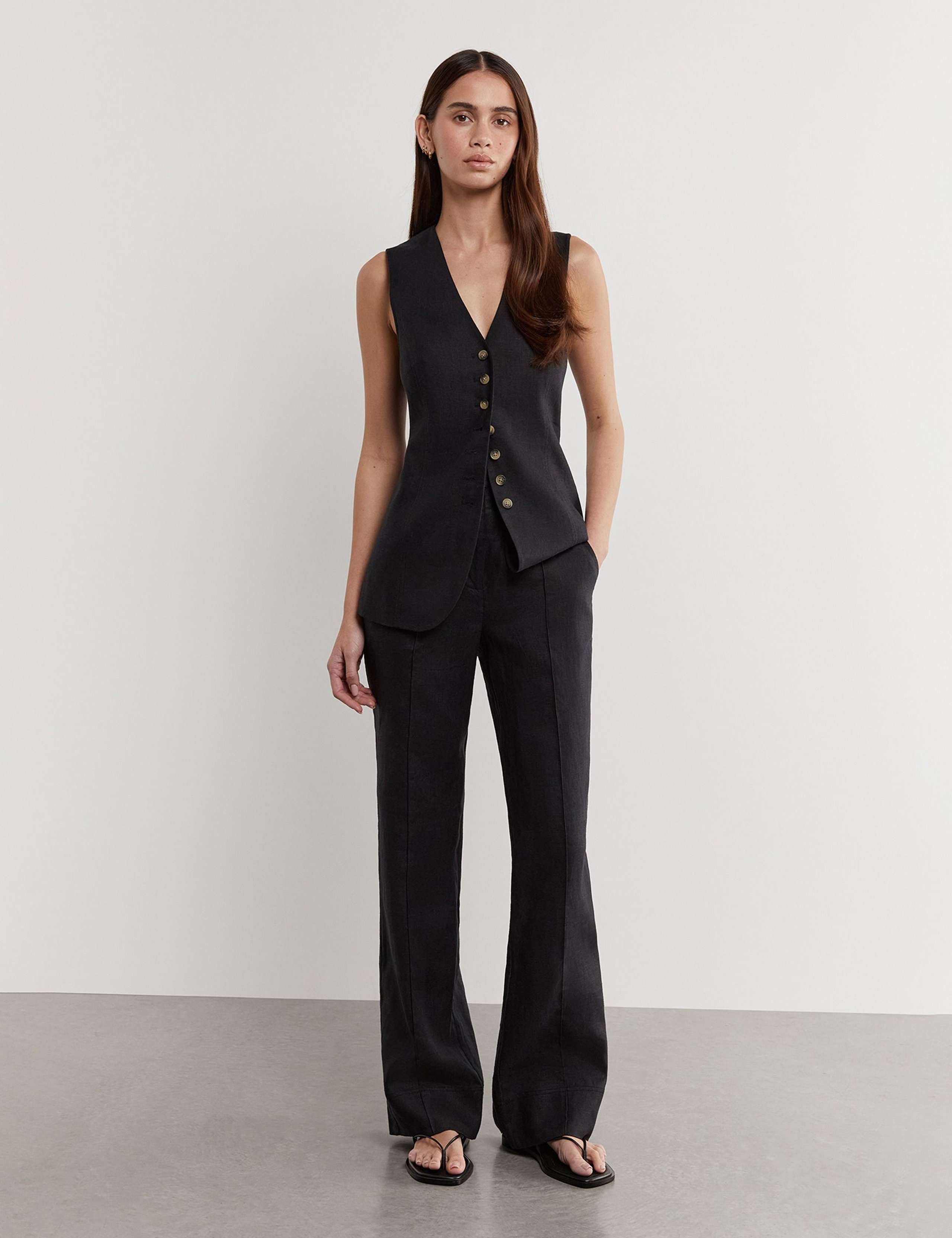 Pure Linen Waistcoat 2 of 5