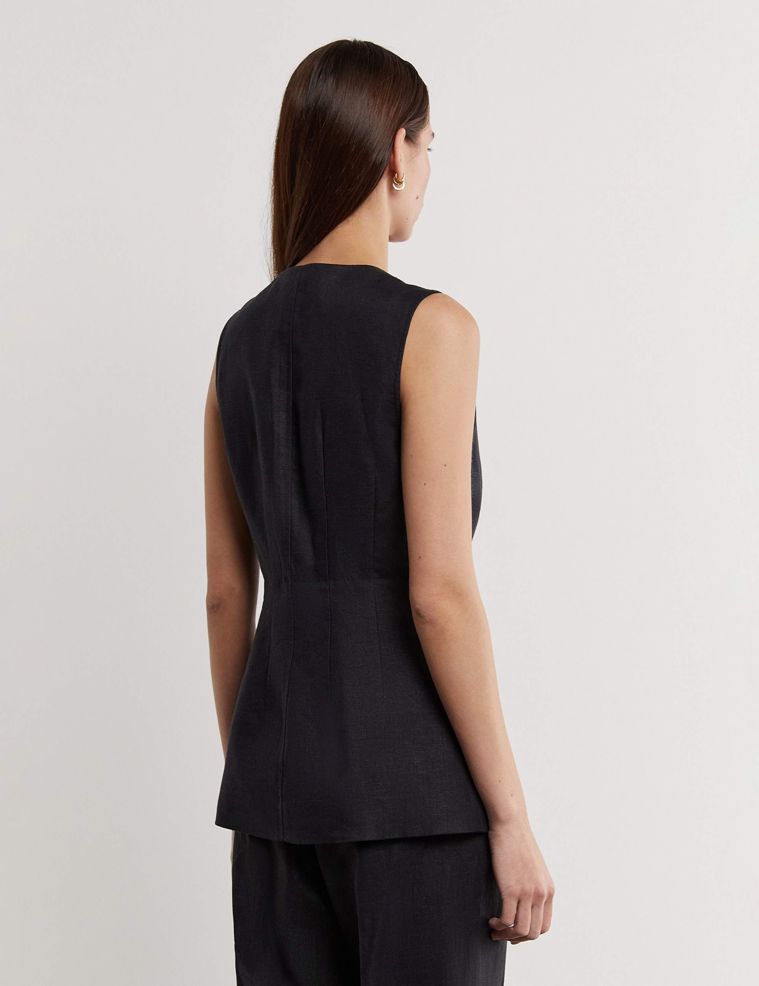 Pure Linen Waistcoat 5 of 5