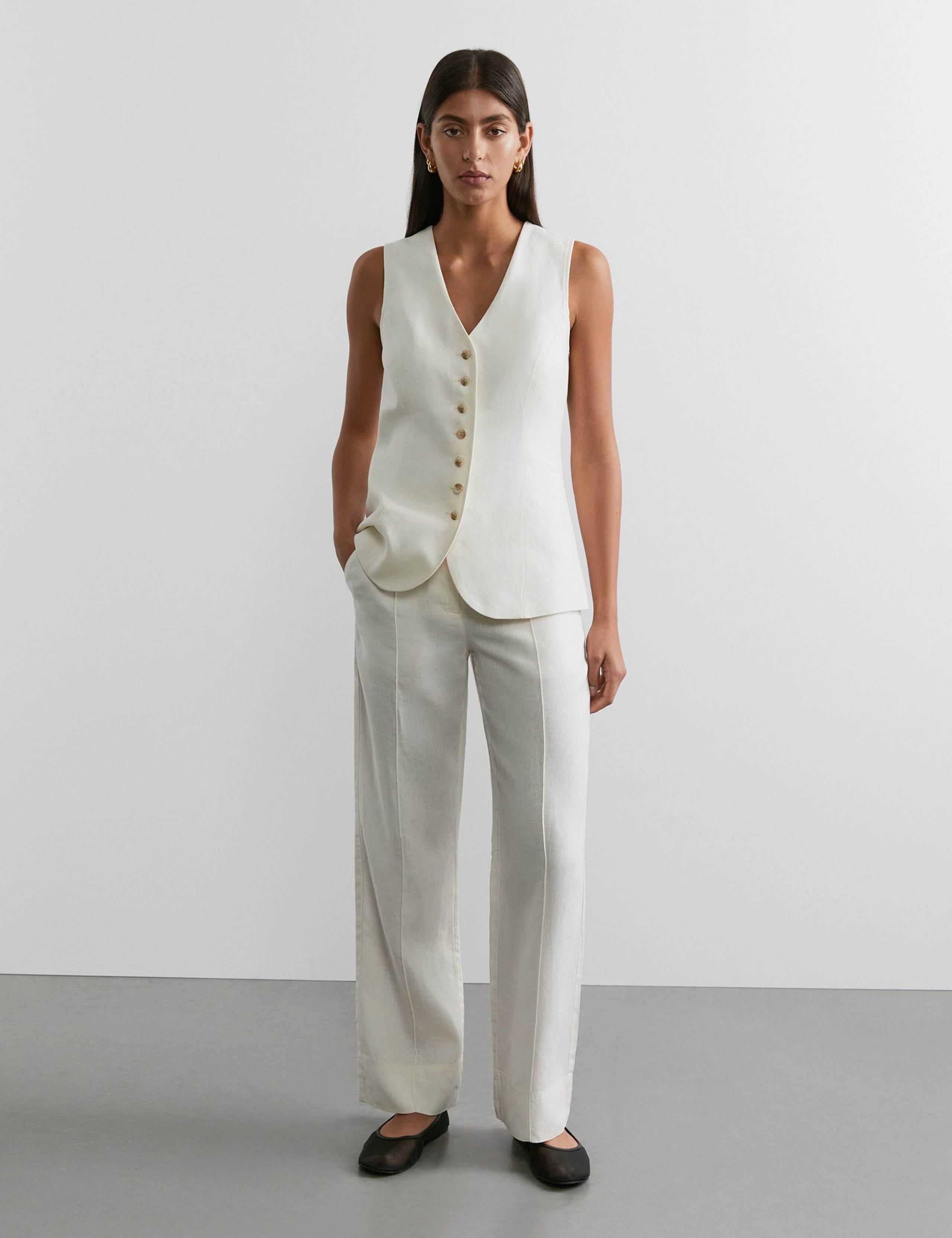 Pure Linen Waistcoat 2 of 5