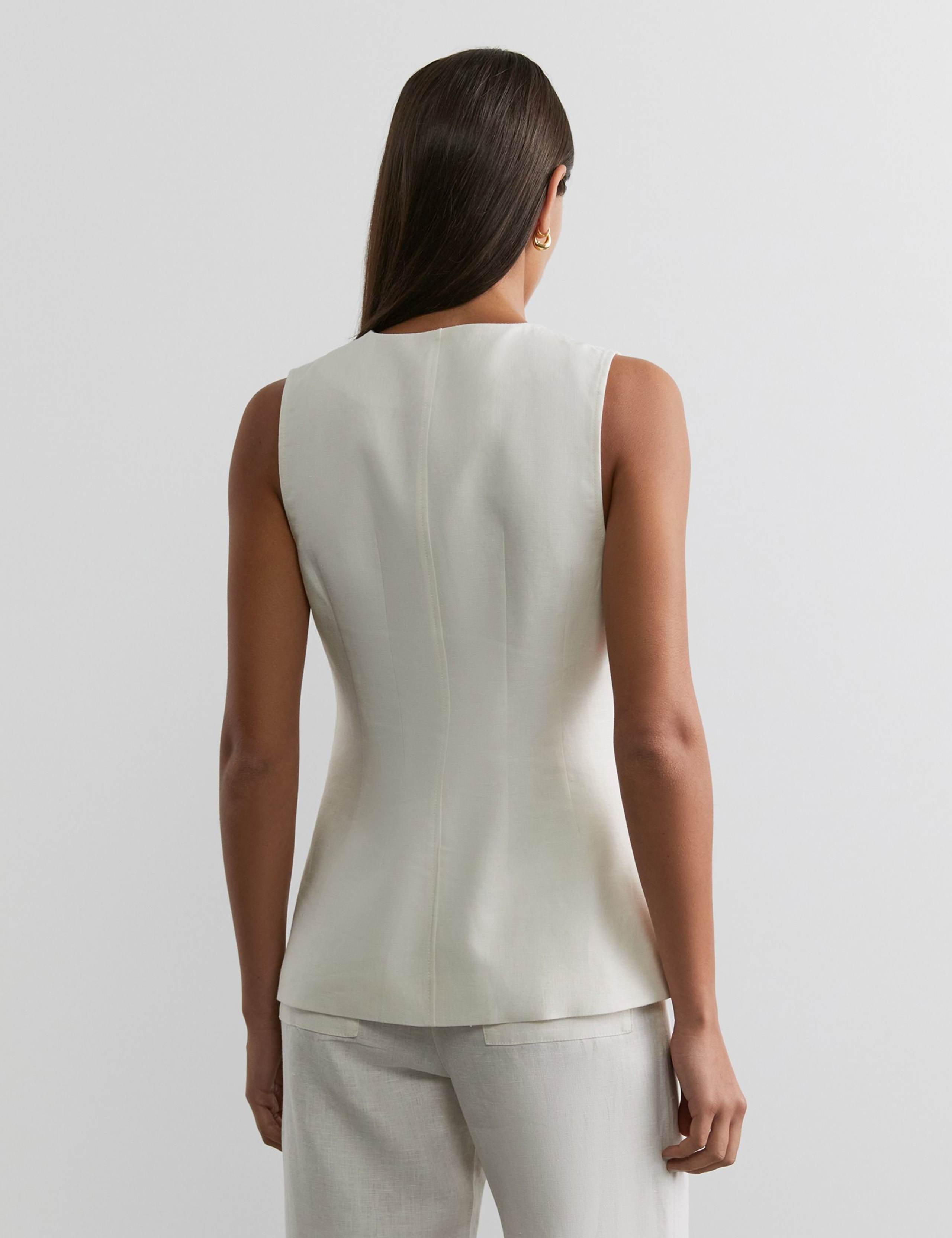 Pure Linen Waistcoat 4 of 5