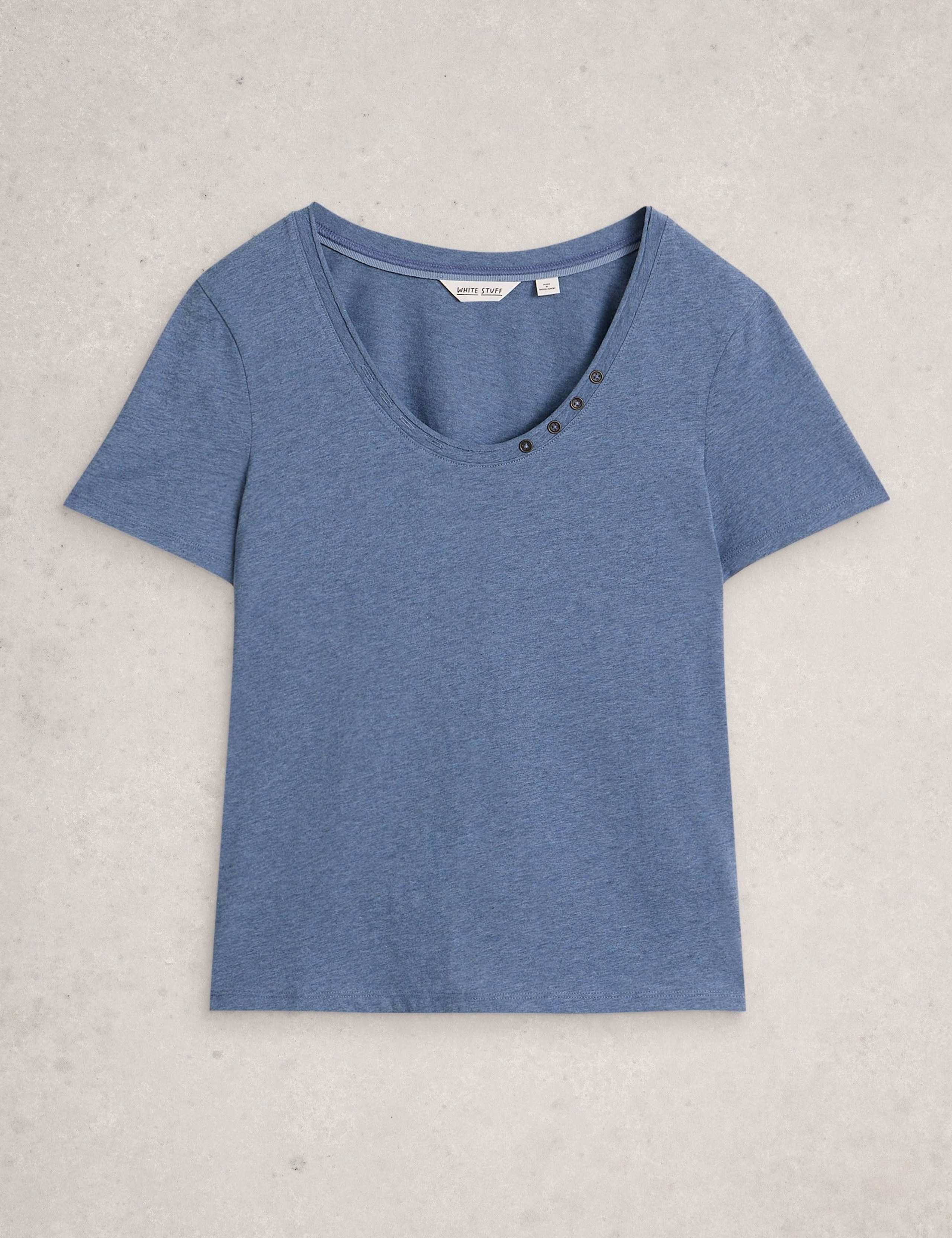 Pure Cotton Scoop Neck T-Shirt 2 of 6