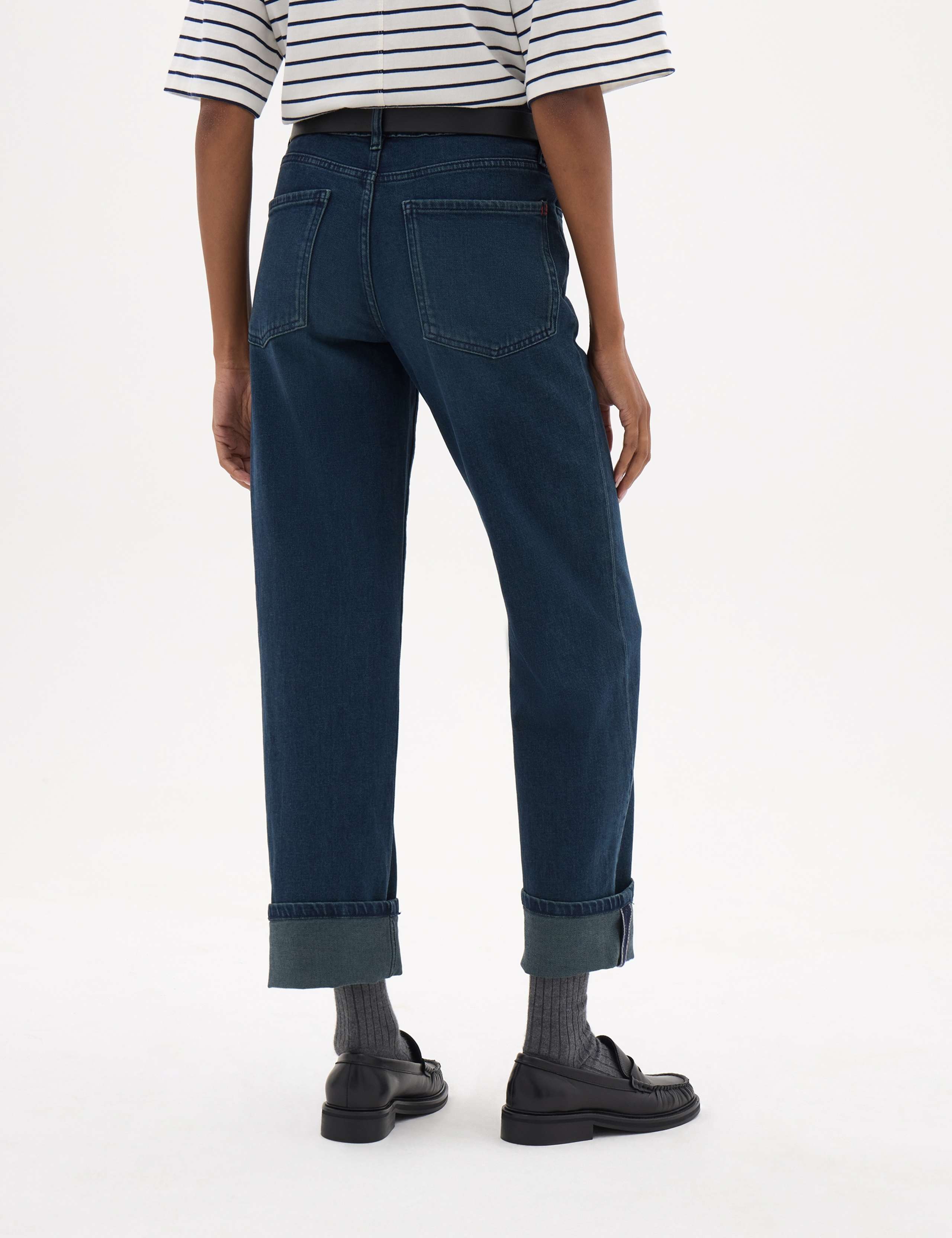 Turn Up Straight Leg Jeans 3 of 5