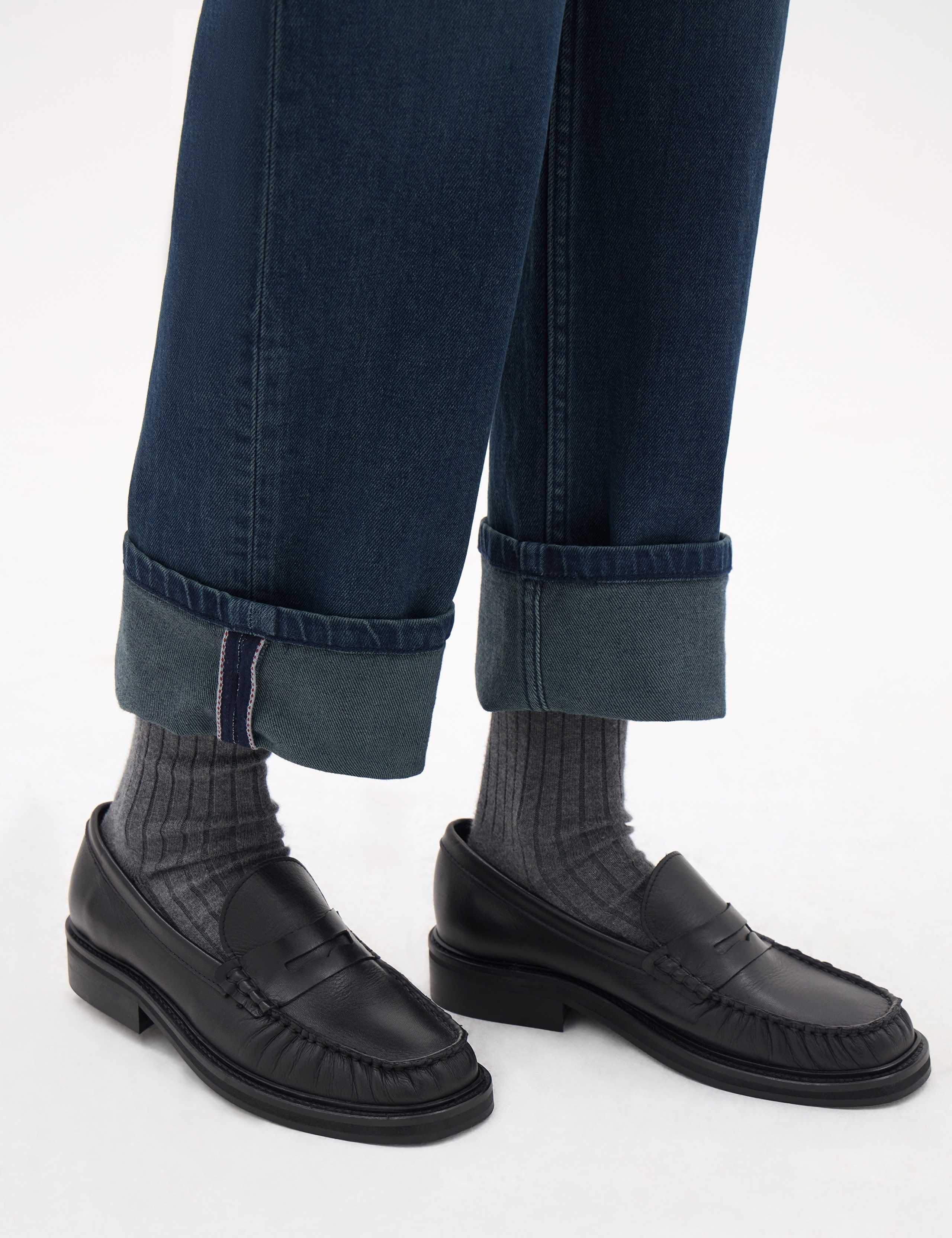 Turn Up Straight Leg Jeans 4 of 5