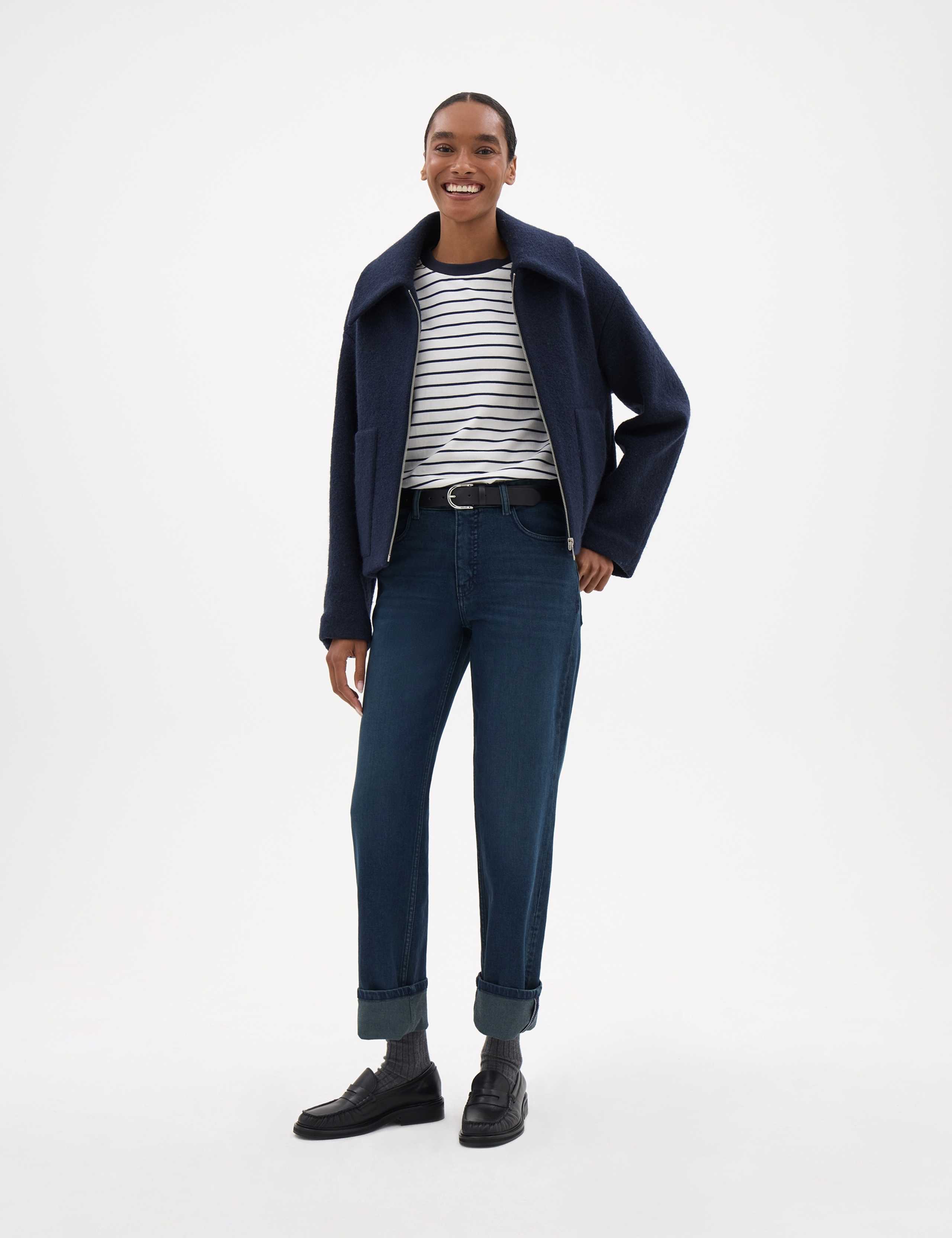 Turn Up Straight Leg Jeans 5 of 5