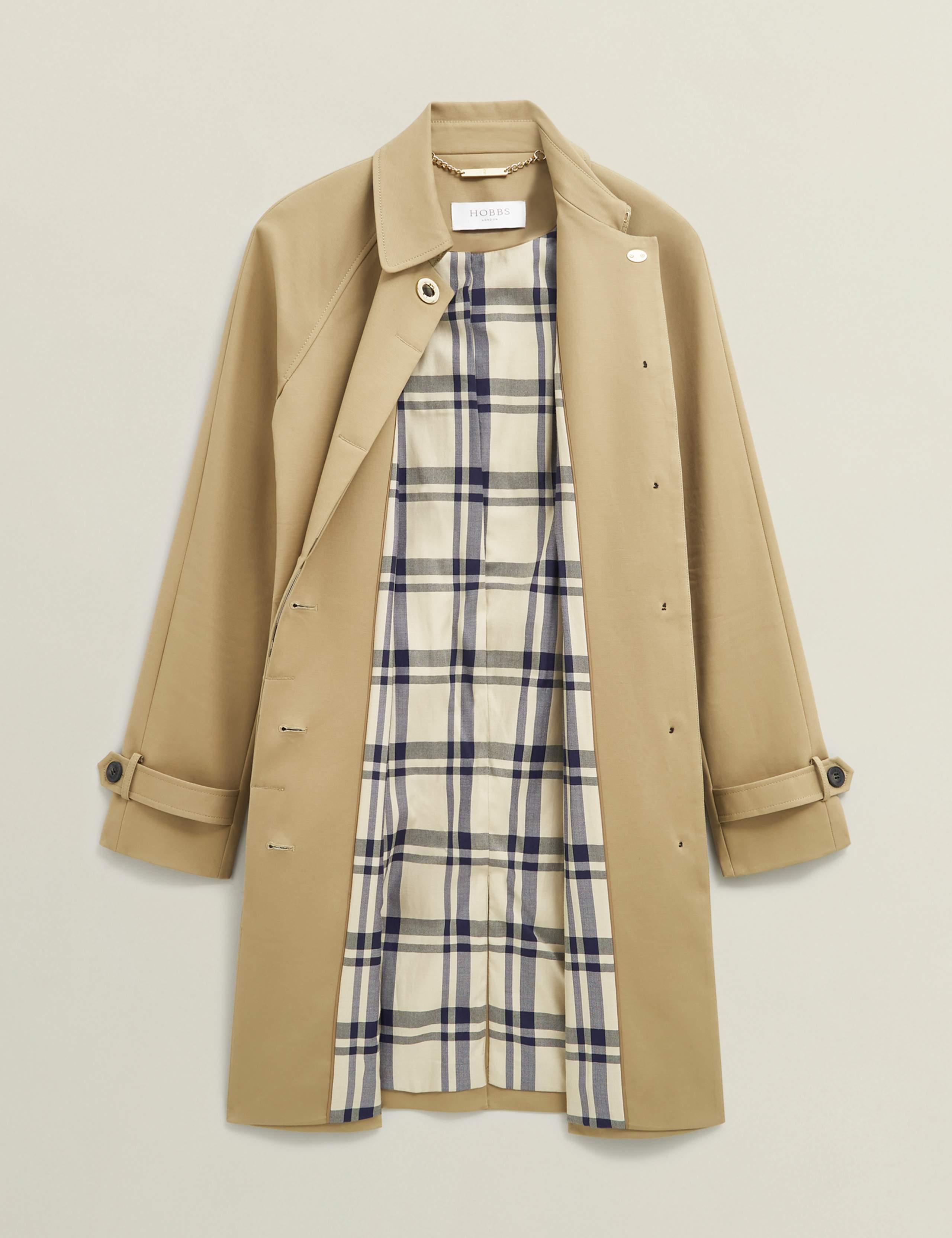 Cotton Rich Showerproof Belted Trench Coat 9 of 10