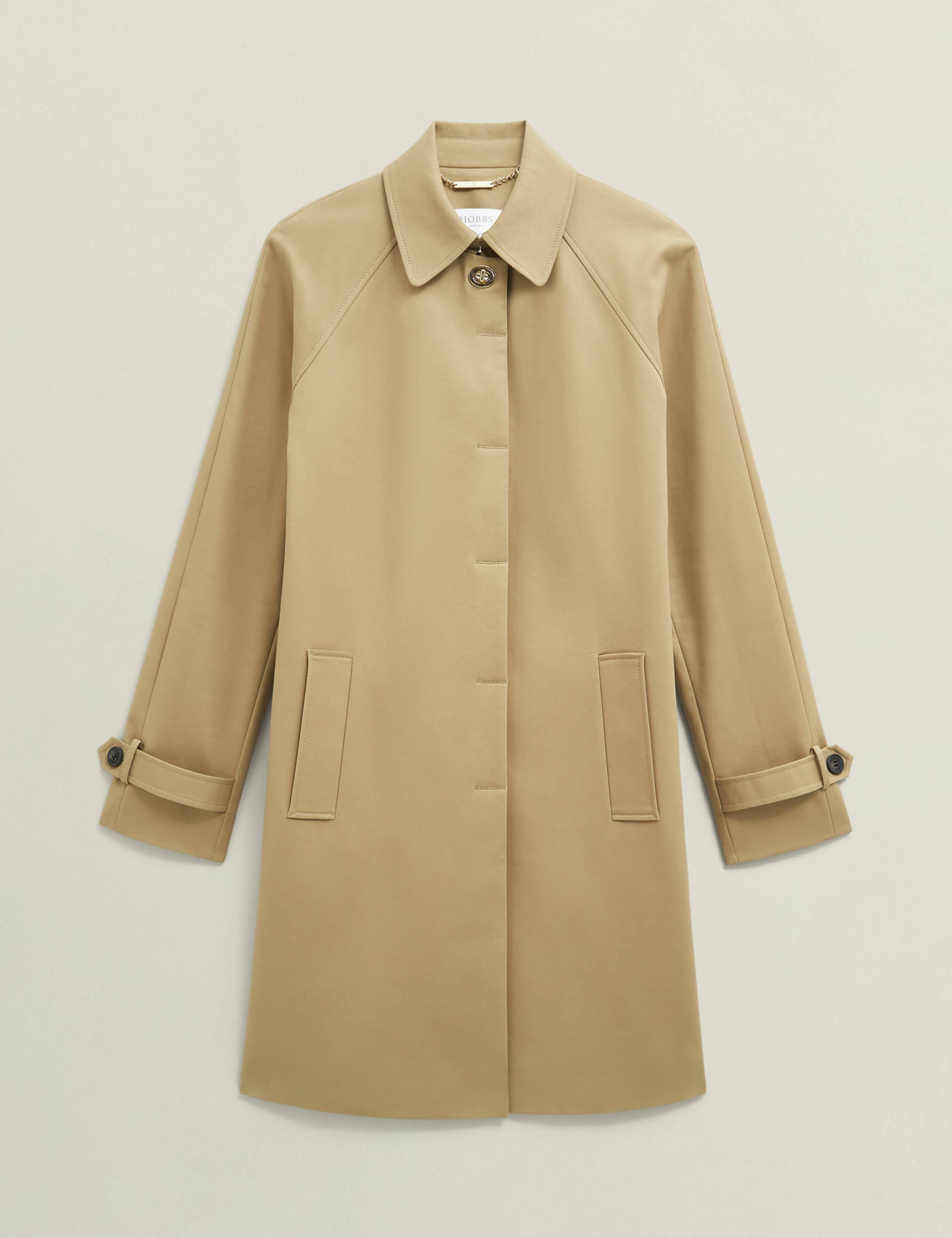 Cotton Rich Showerproof Belted Trench Coat 2 of 10