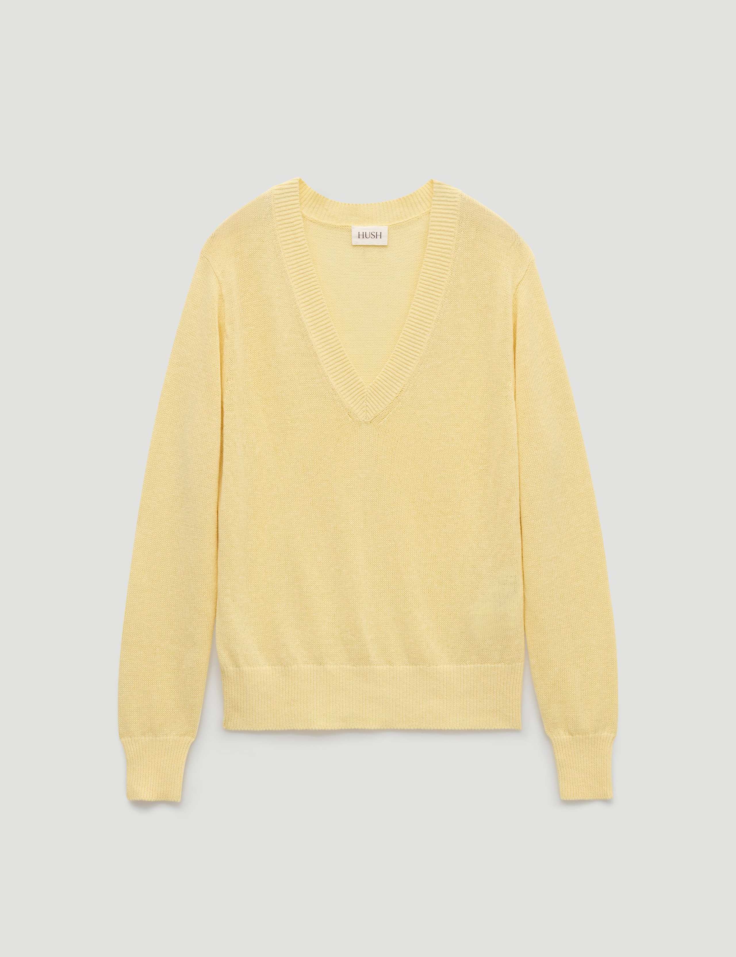 Coralie Linen and Cotton V-Neck Jumper 2 of 5