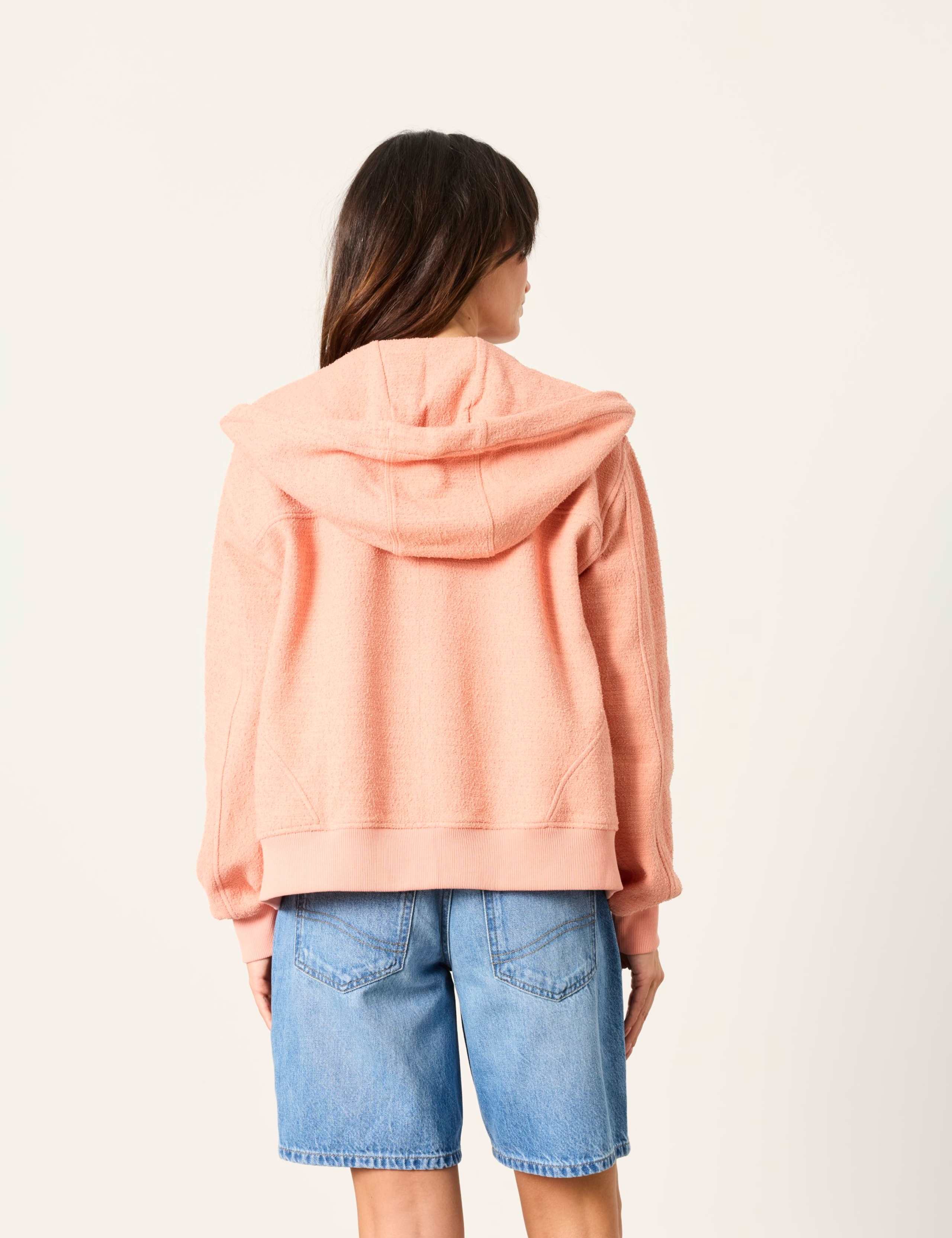 Pure Cotton Textured Zip Up Hoodie 3 of 6