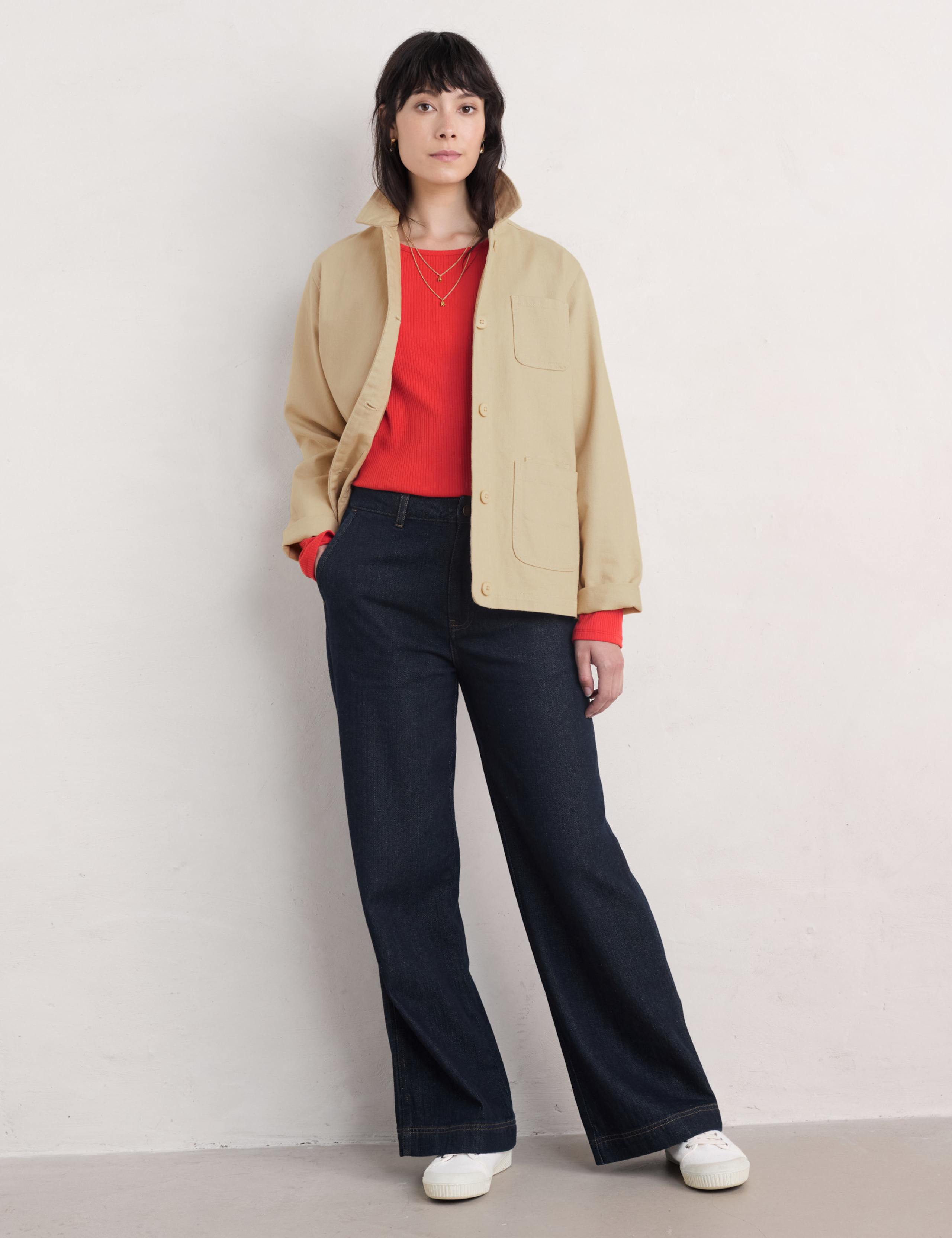 Cotton Rich Ribbed Fitted Top 3 of 4