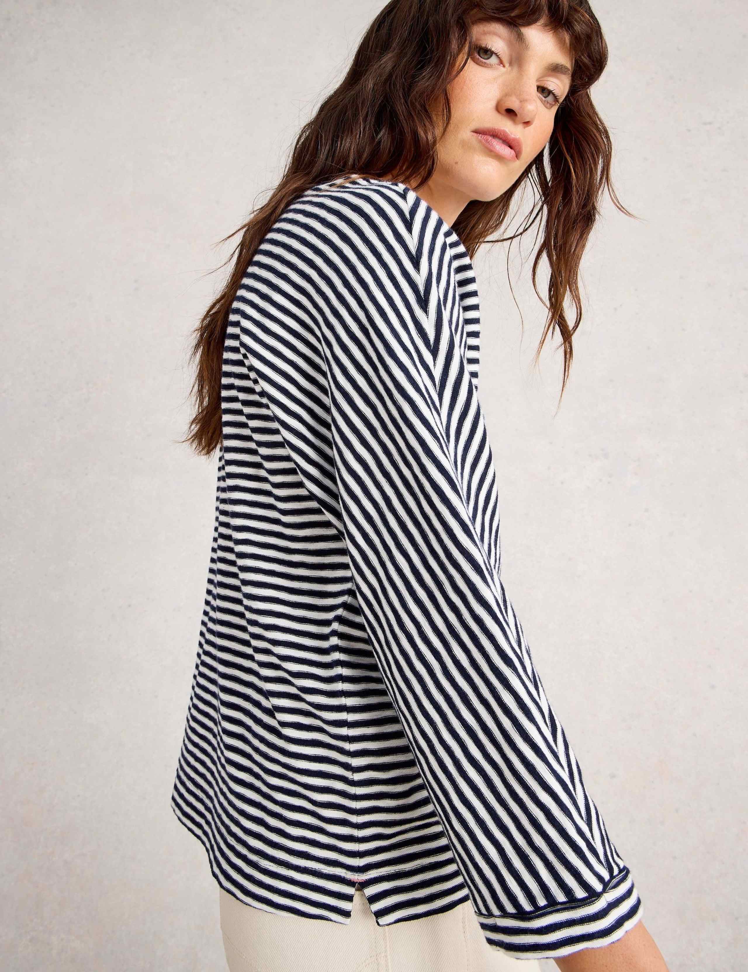 Pure Cotton Striped Top 4 of 6