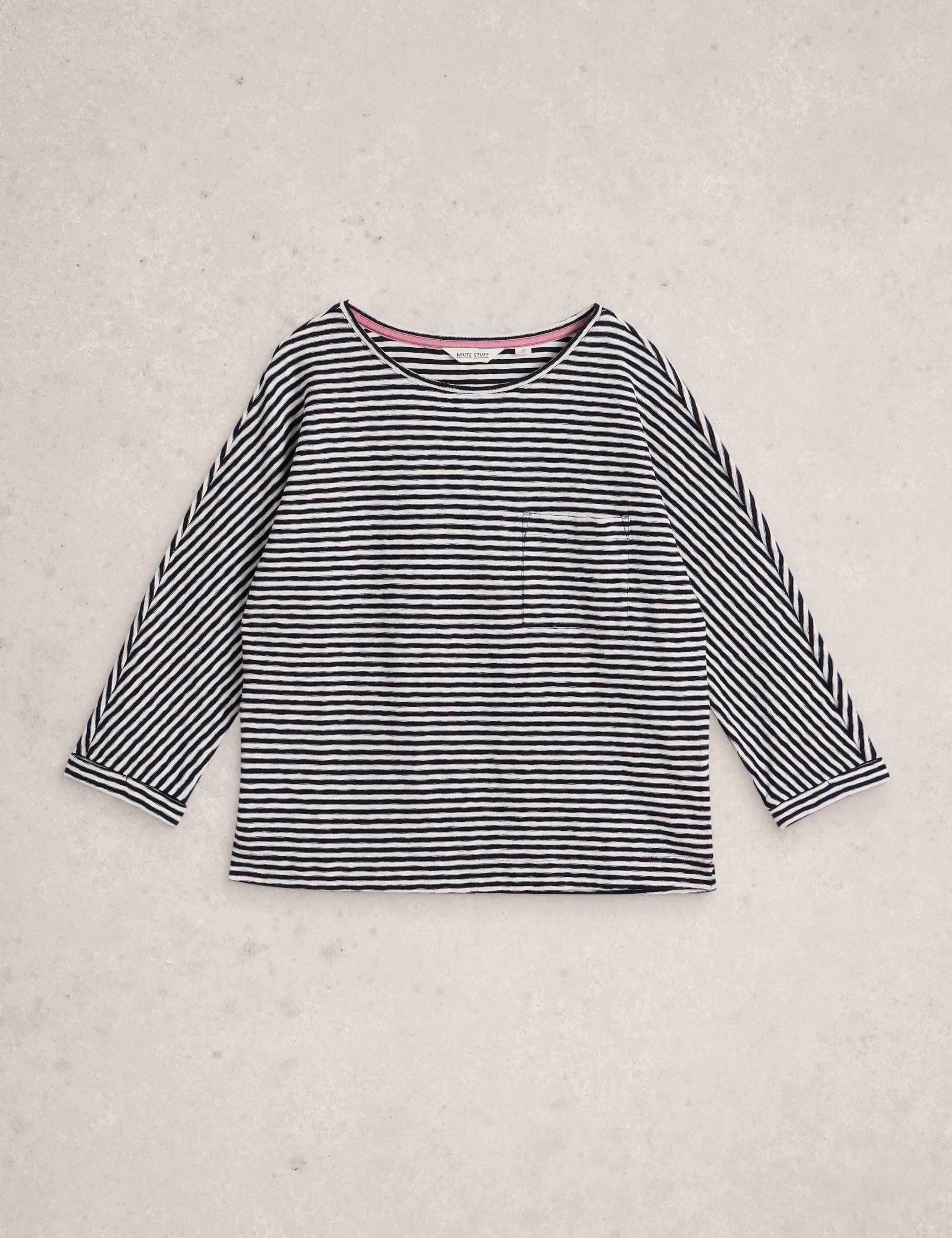 Pure Cotton Striped Top 2 of 6