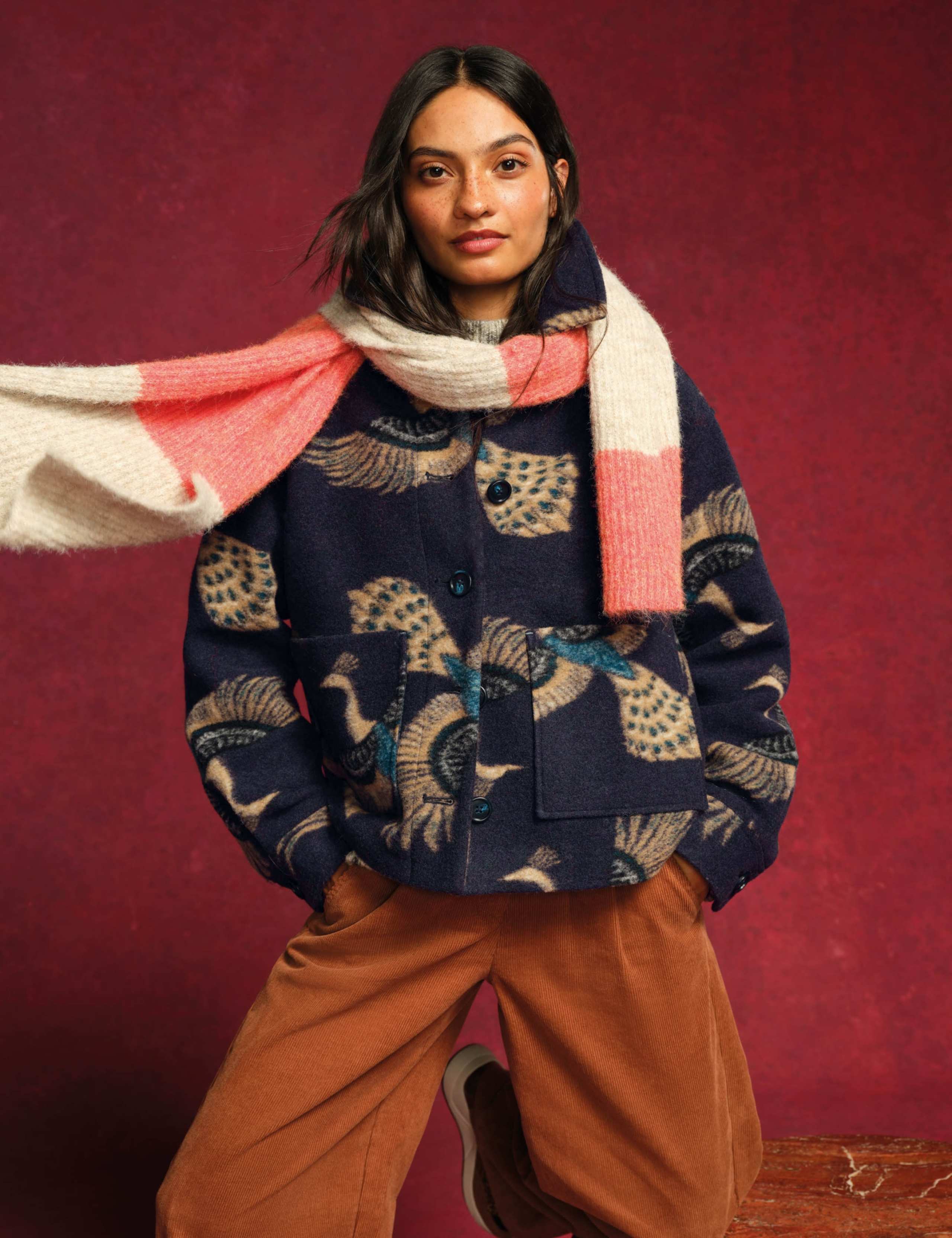 Wool Blend Printed Short Jacket 7 of 7