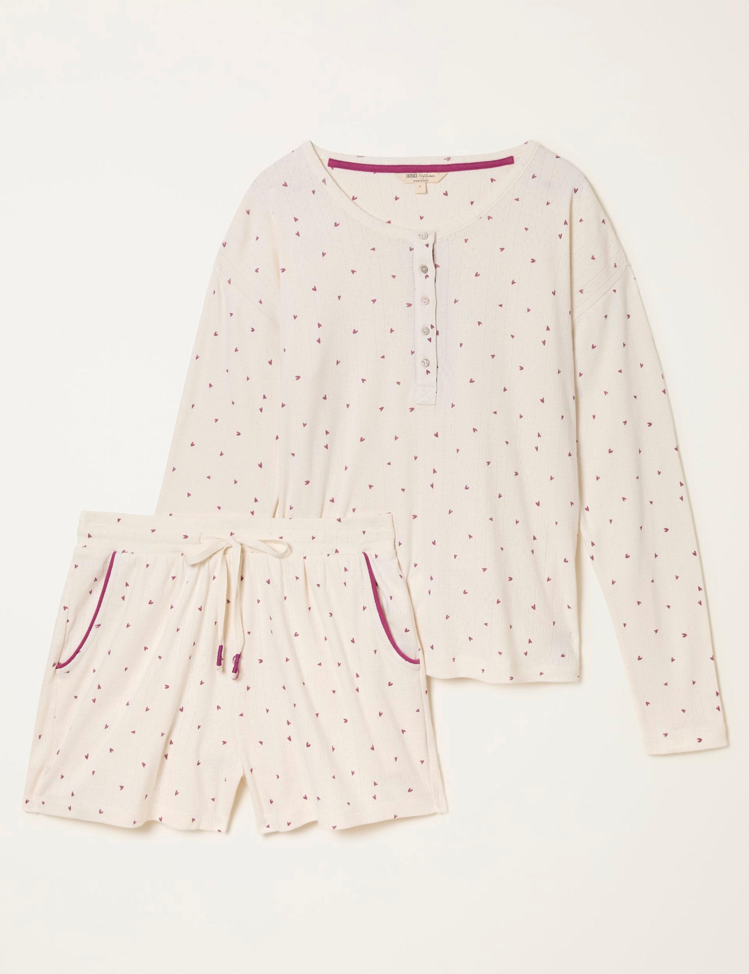 Pure Cotton Heart Print Shortie Set 2 of 6