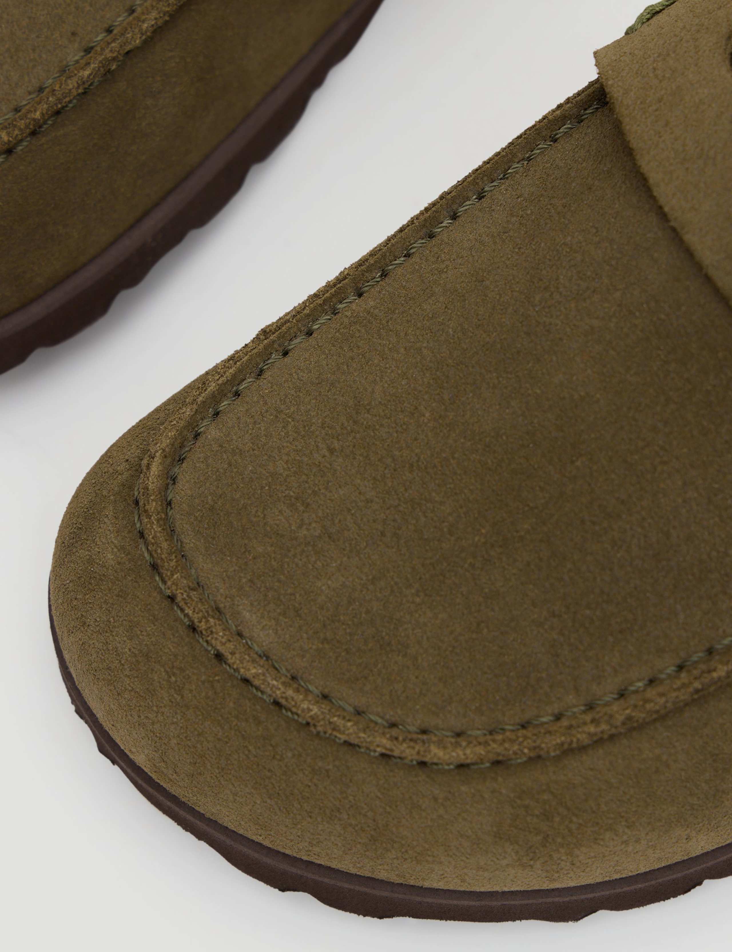 Suede Padded Flat Mules 6 of 6