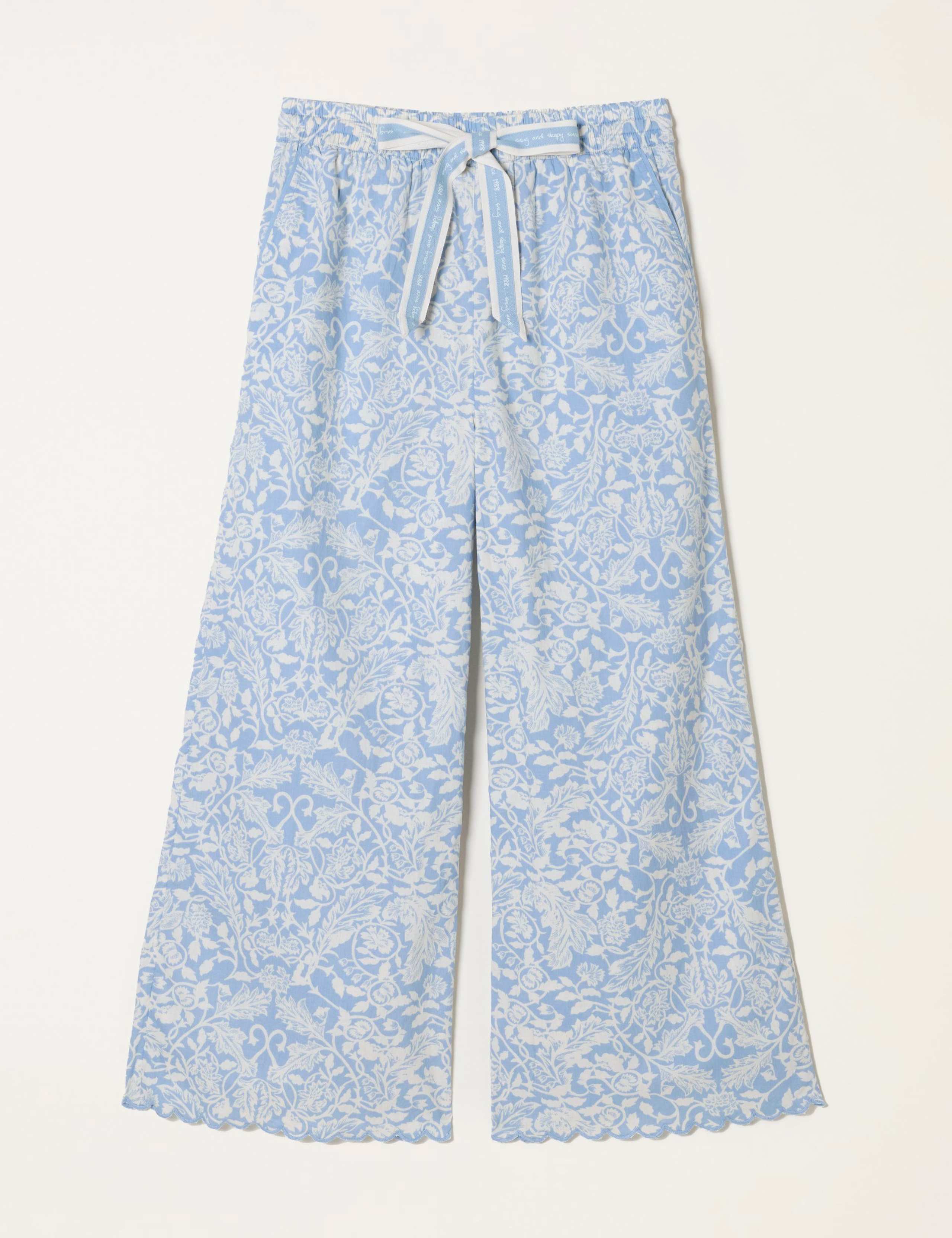 Pure Cotton Floral Cropped Pyjama Bottoms 2 of 5