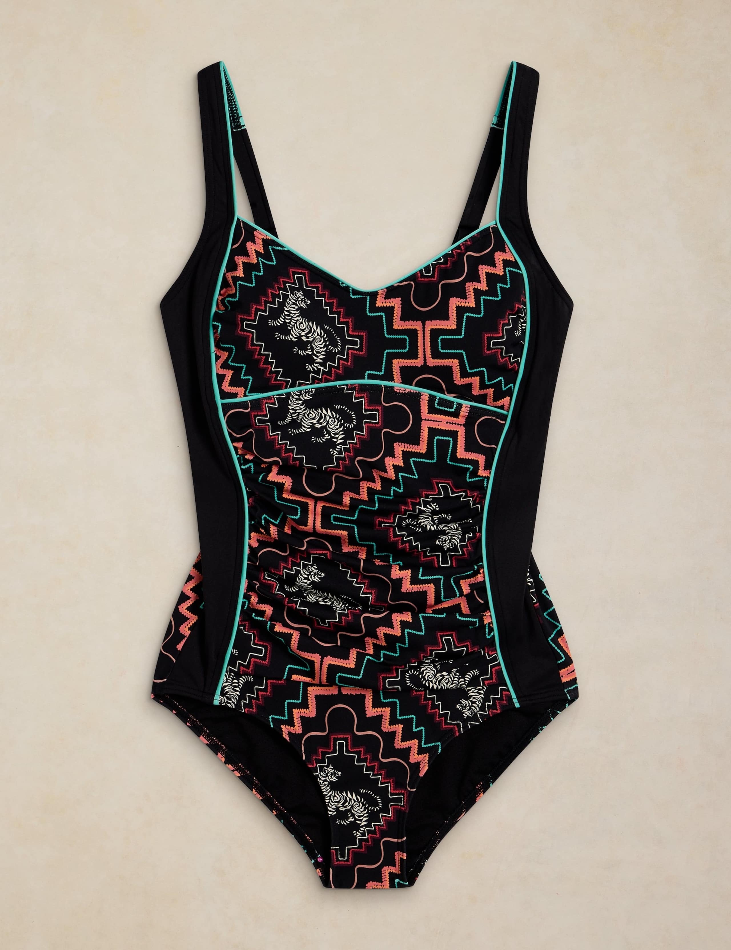 Printed Scoop Neck Swimsuit 2 of 5