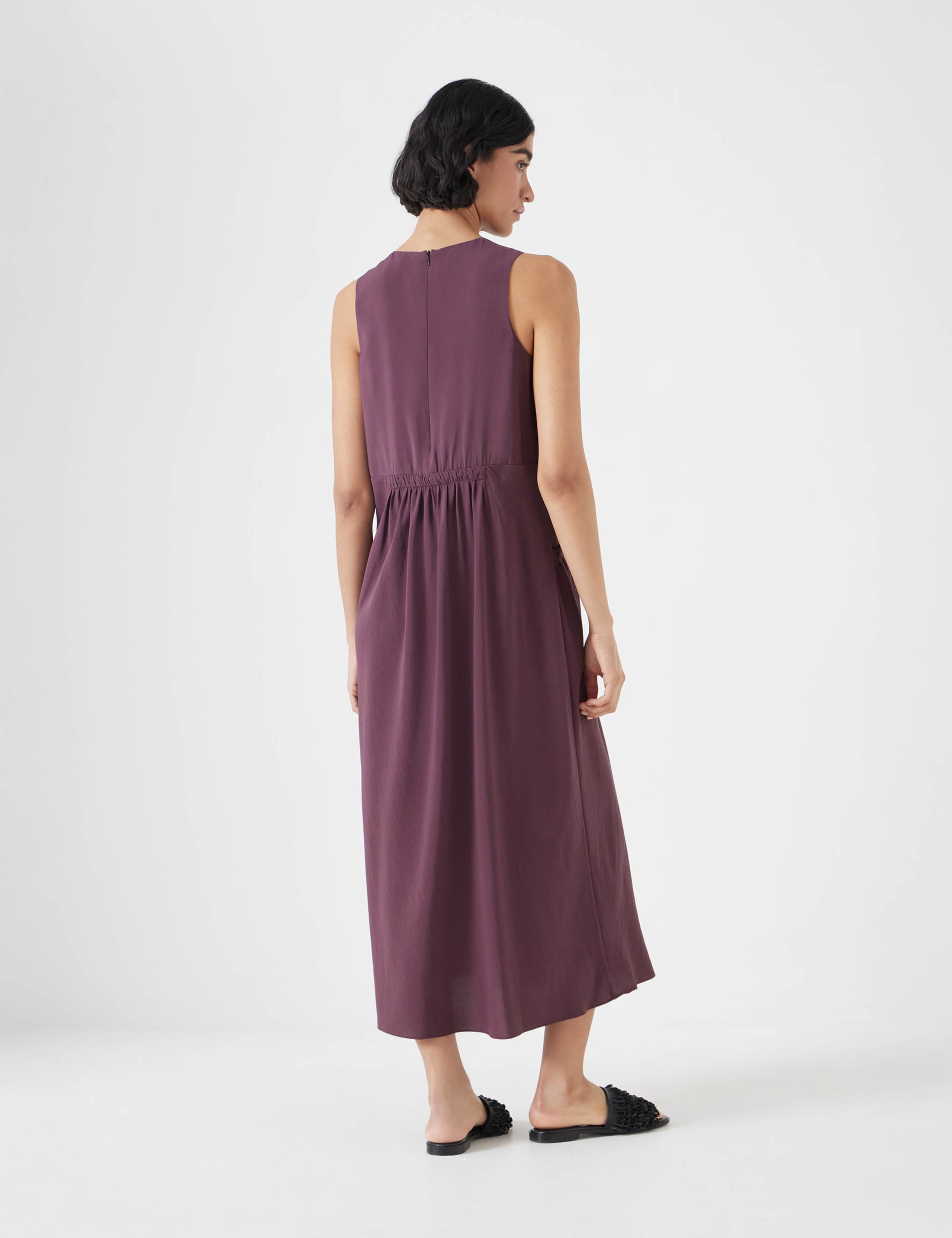 Sleeveless Midi Waisted Dress 4 of 4
