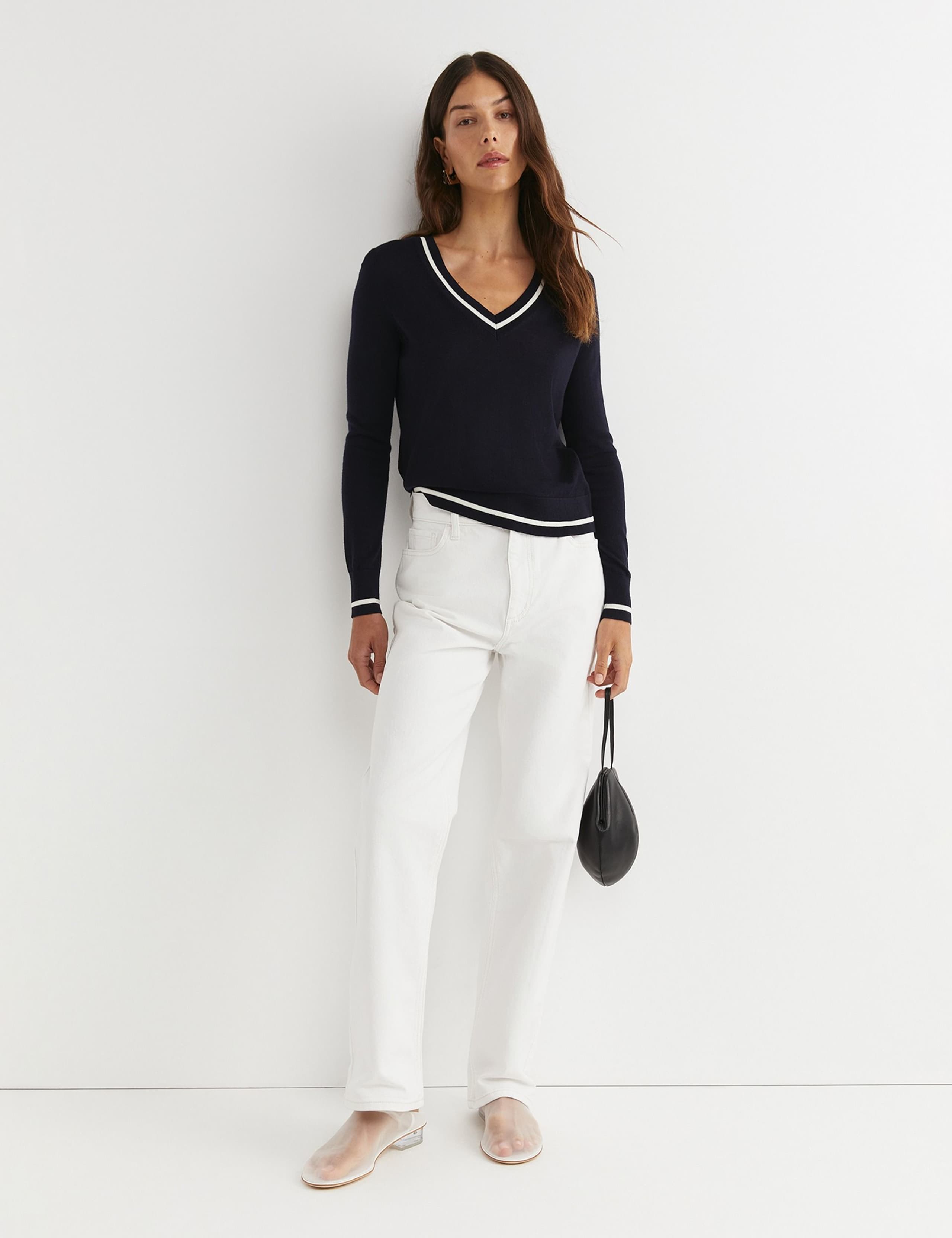 Pure Merino Wool V-Neck Jumper 2 of 5