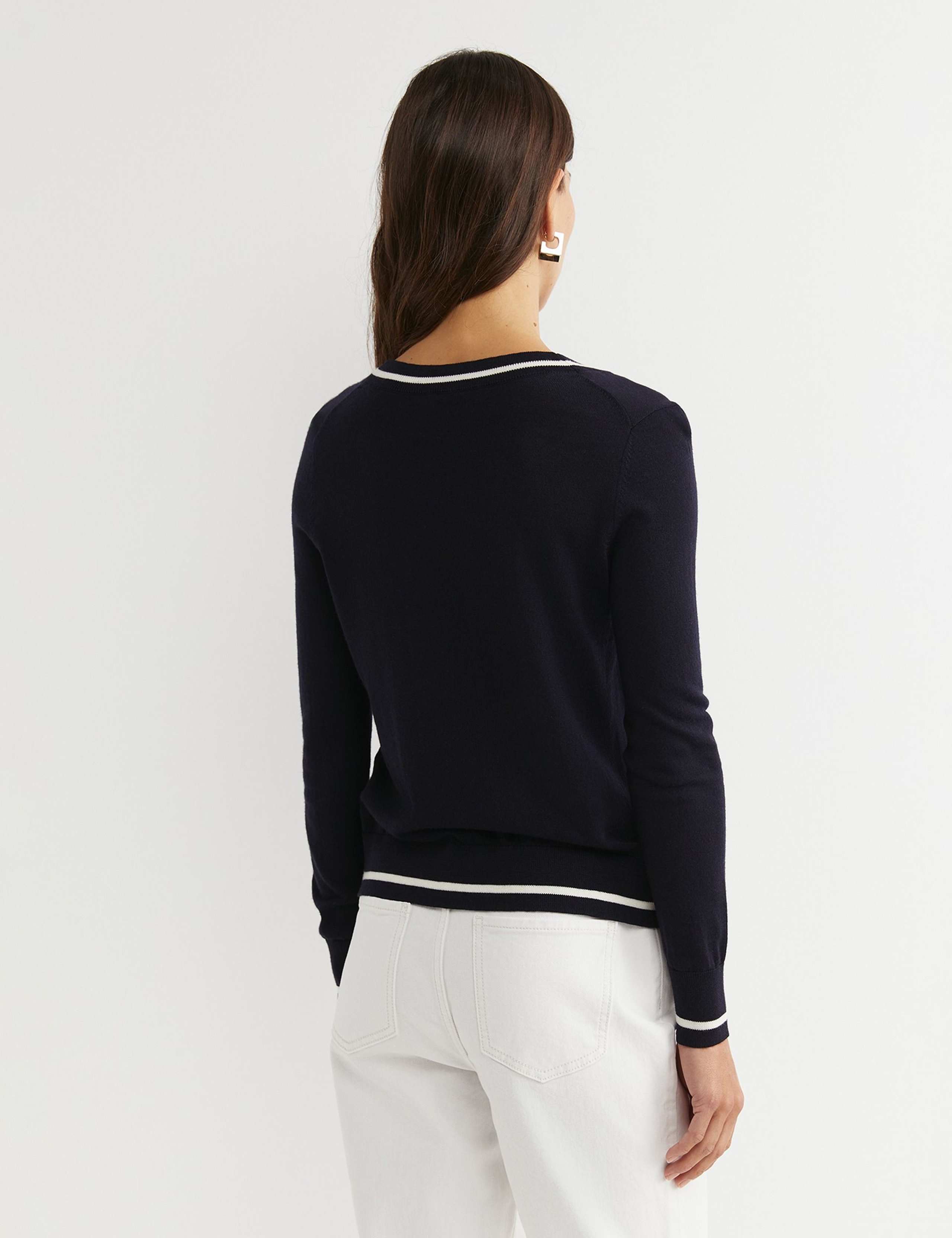 Pure Merino Wool V-Neck Jumper 5 of 5
