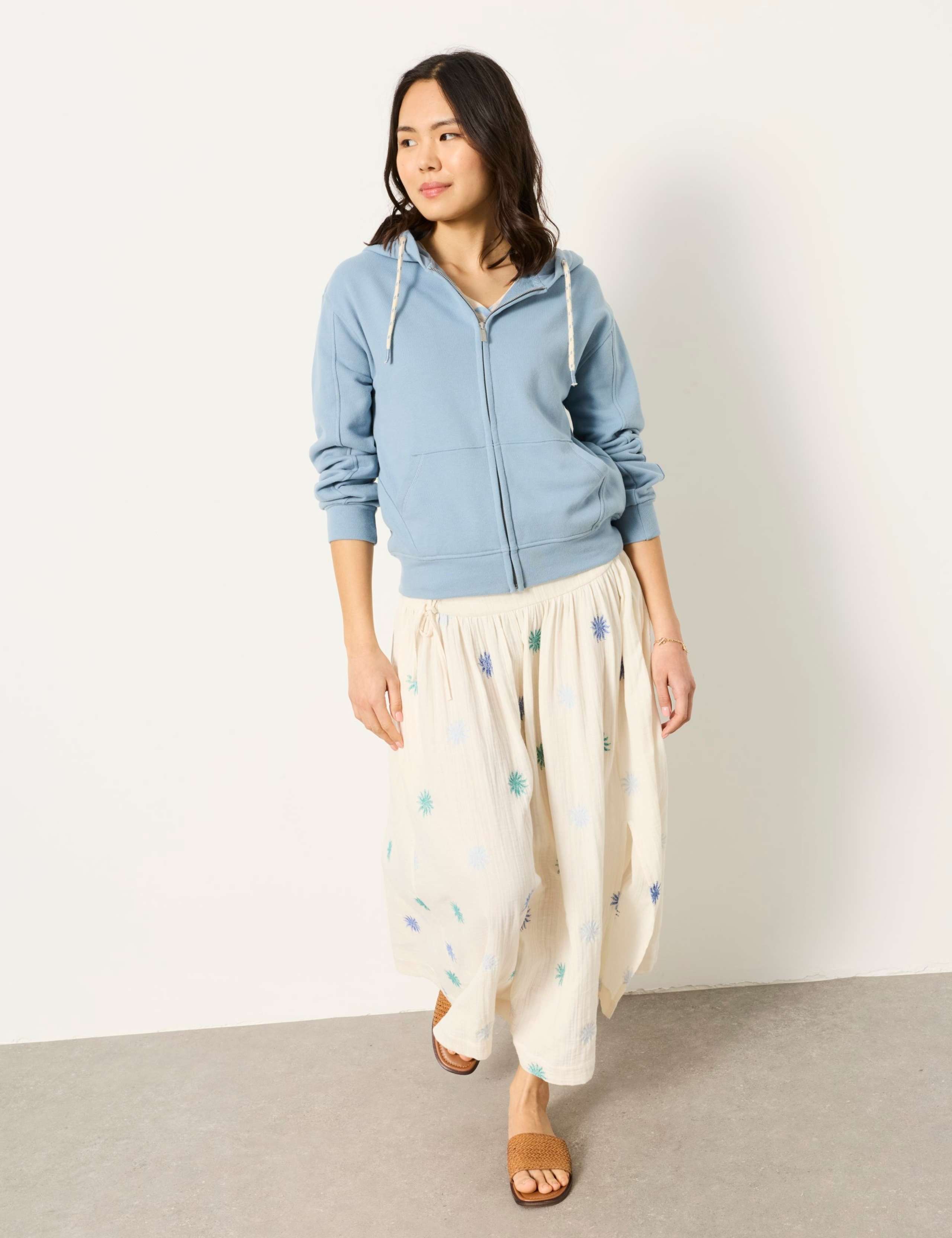 Pure Cotton Zip-Through Hoody 5 of 6