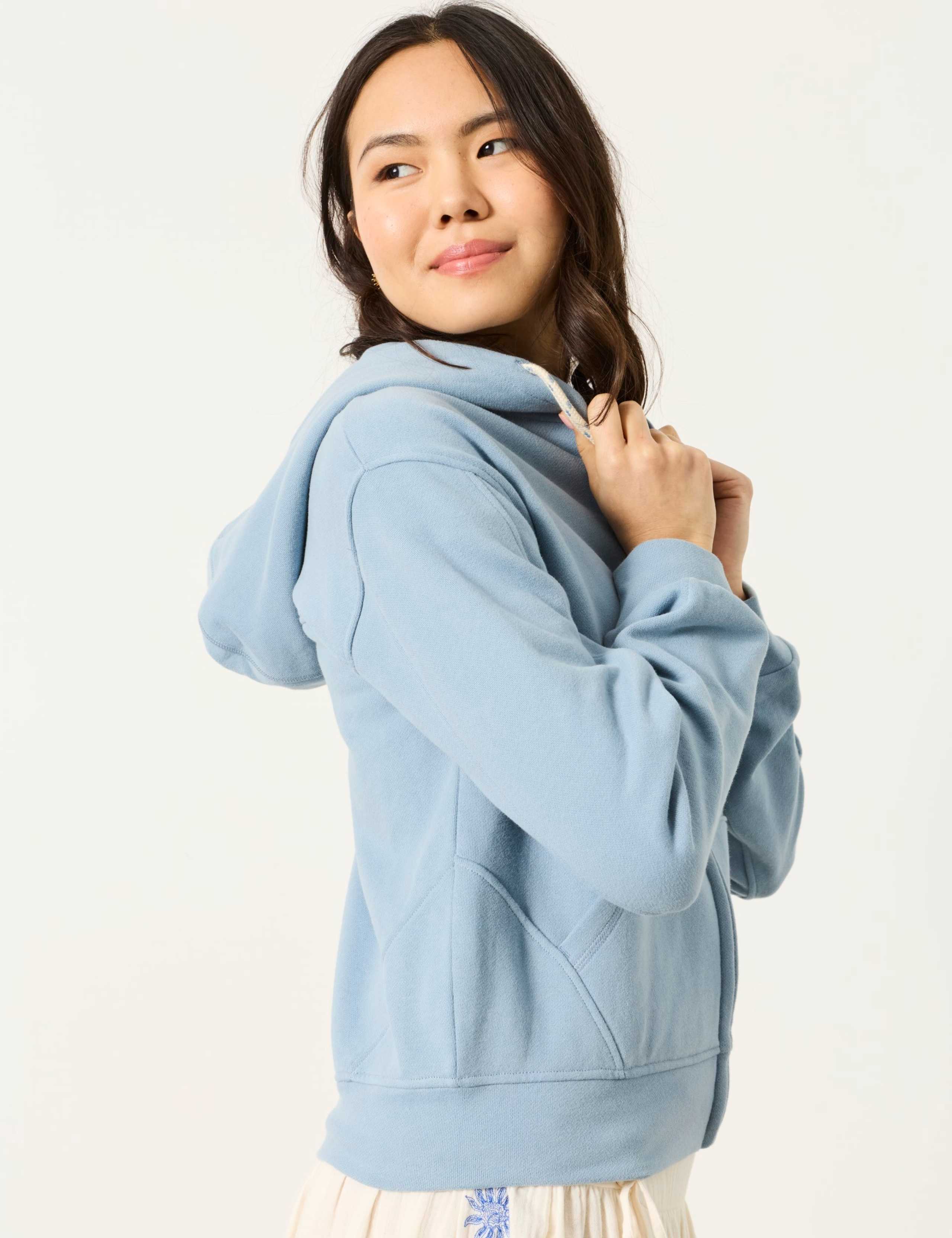 Pure Cotton Zip-Through Hoody 6 of 6