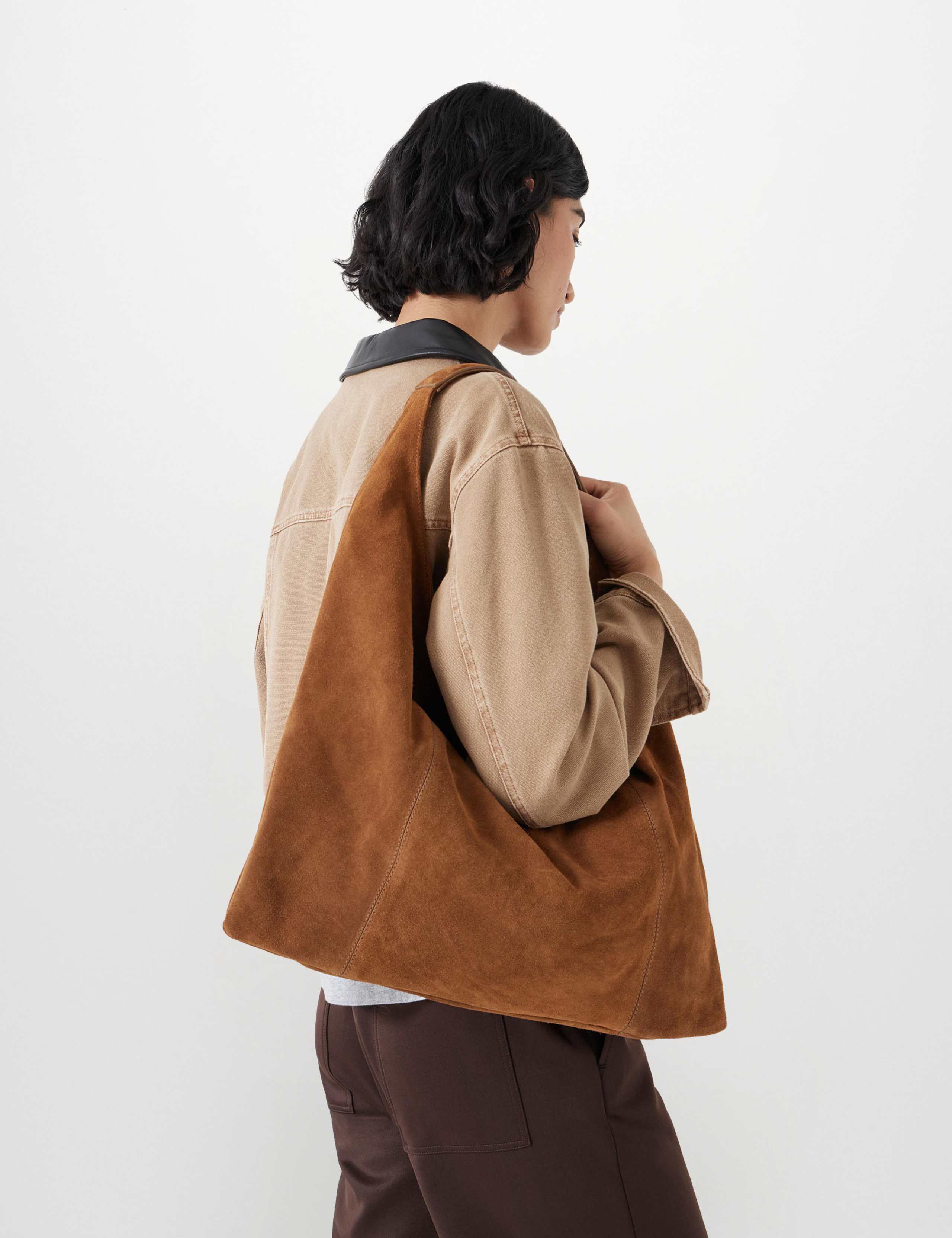 Suede Tote Bag 4 of 6