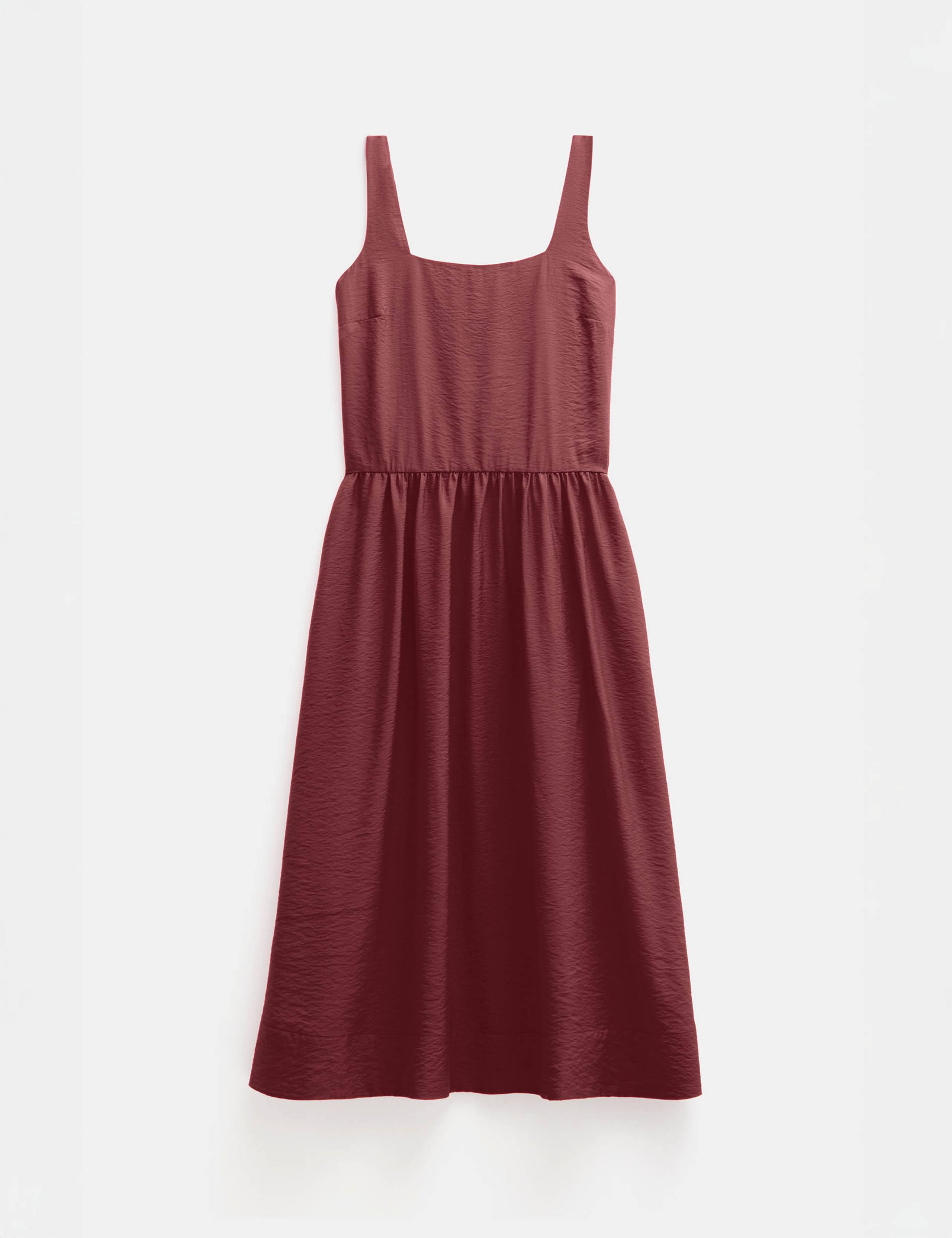 Romi Square Neck Midi Relaxed Waisted Dress 2 of 4