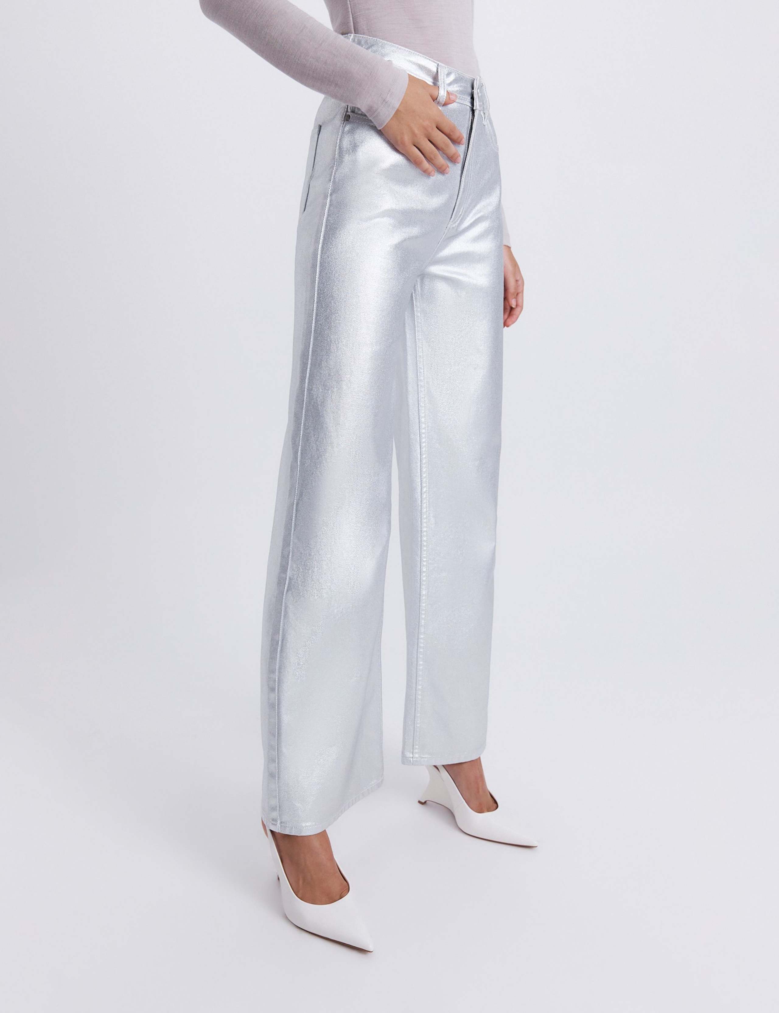 High Waisted Wide Leg Jeans 1 of 8