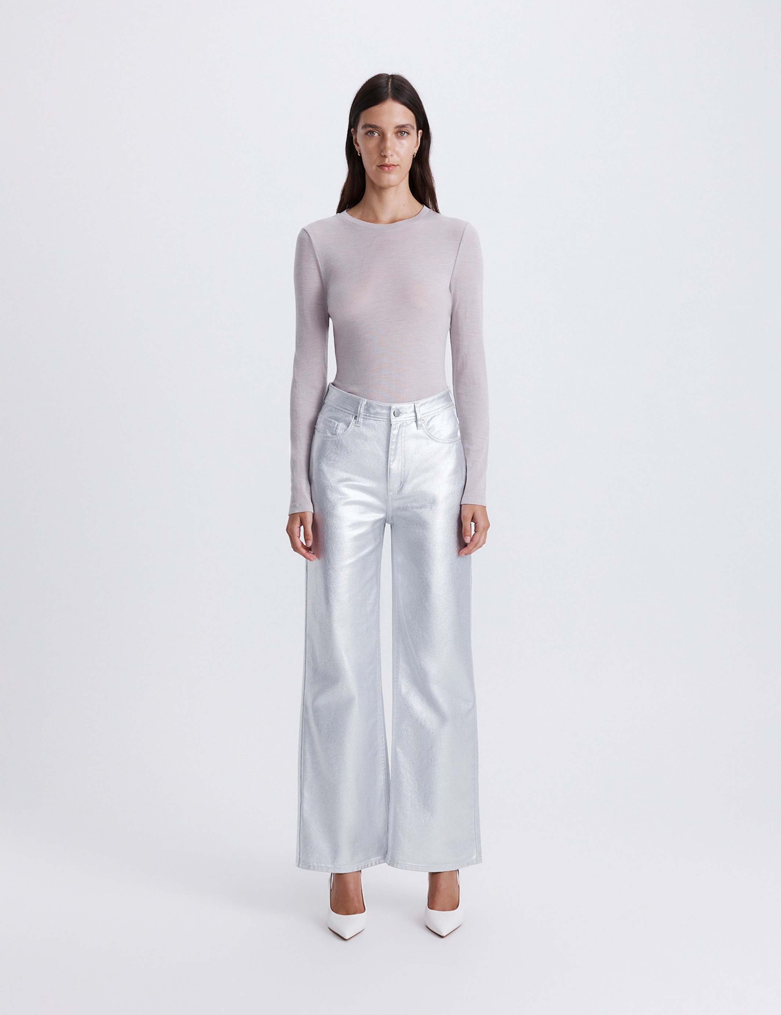 High Waisted Wide Leg Jeans 2 of 8