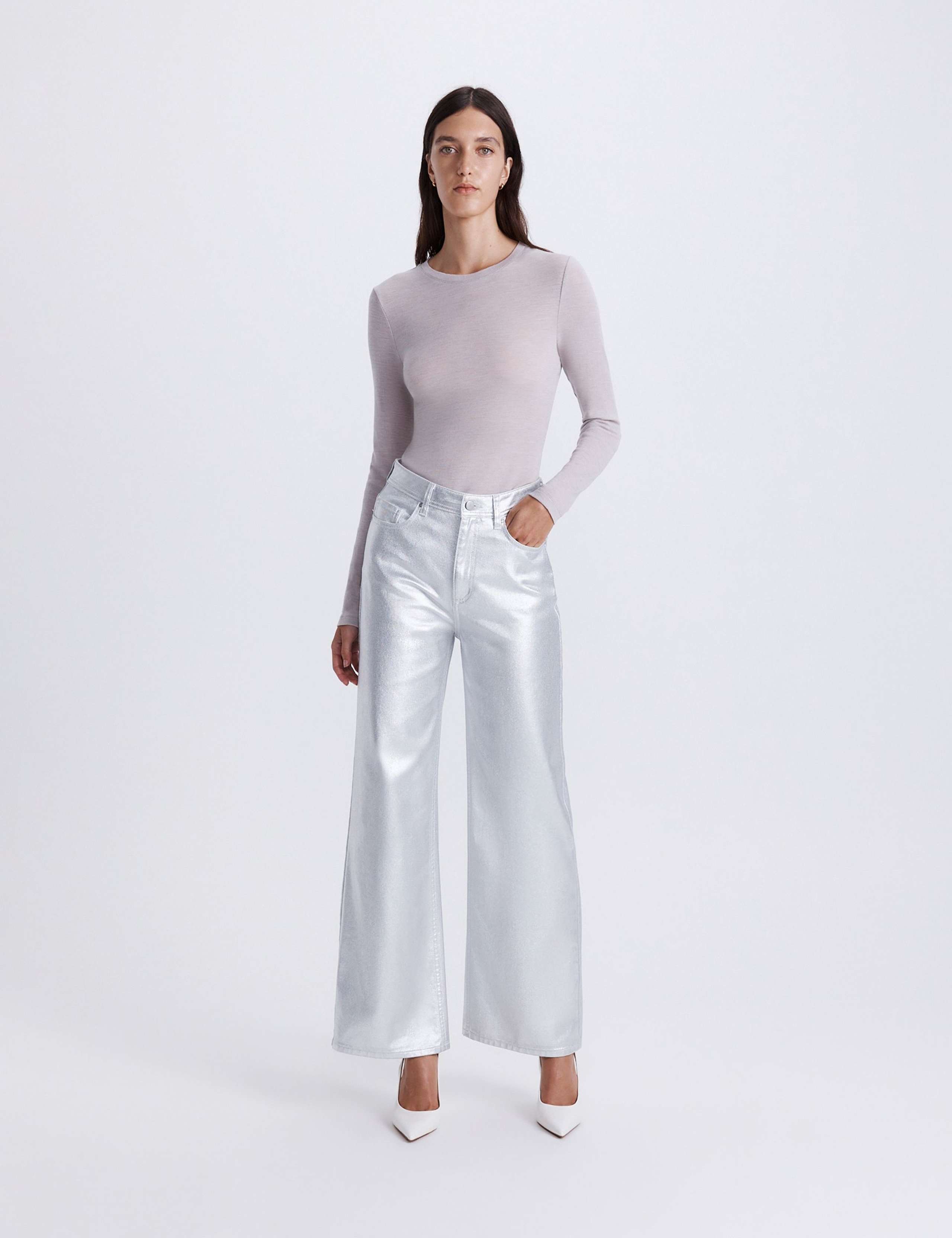 High Waisted Wide Leg Jeans 3 of 8