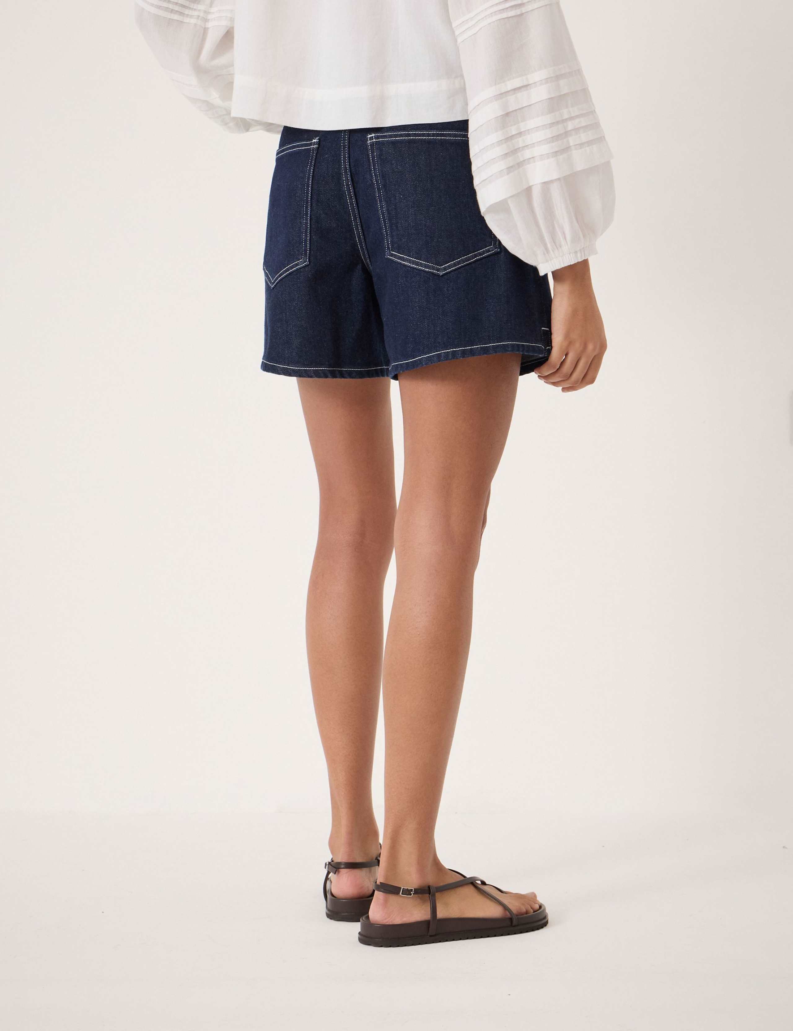 Cotton Rich Denim Shorts 4 of 5