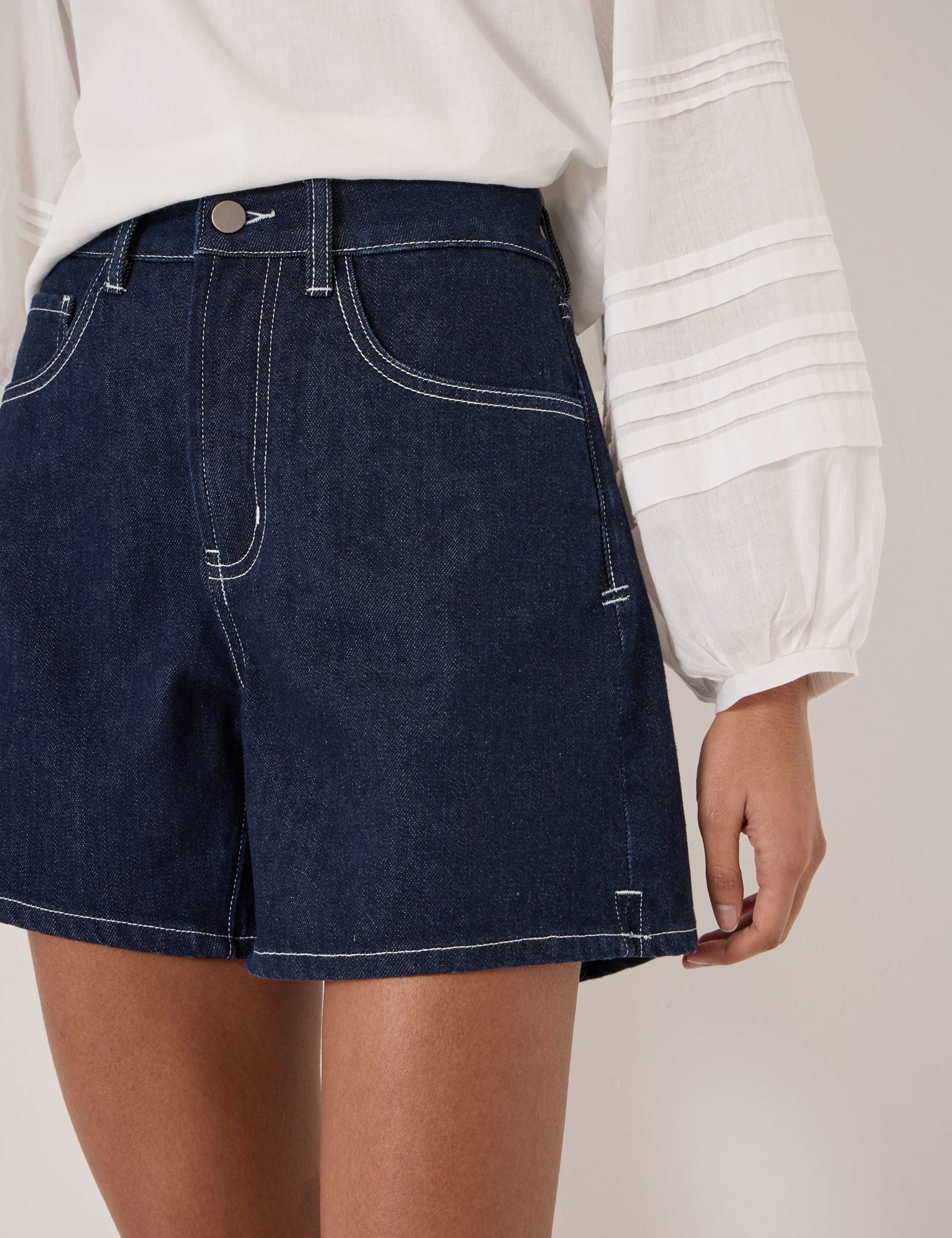 Cotton Rich Denim Shorts 5 of 5