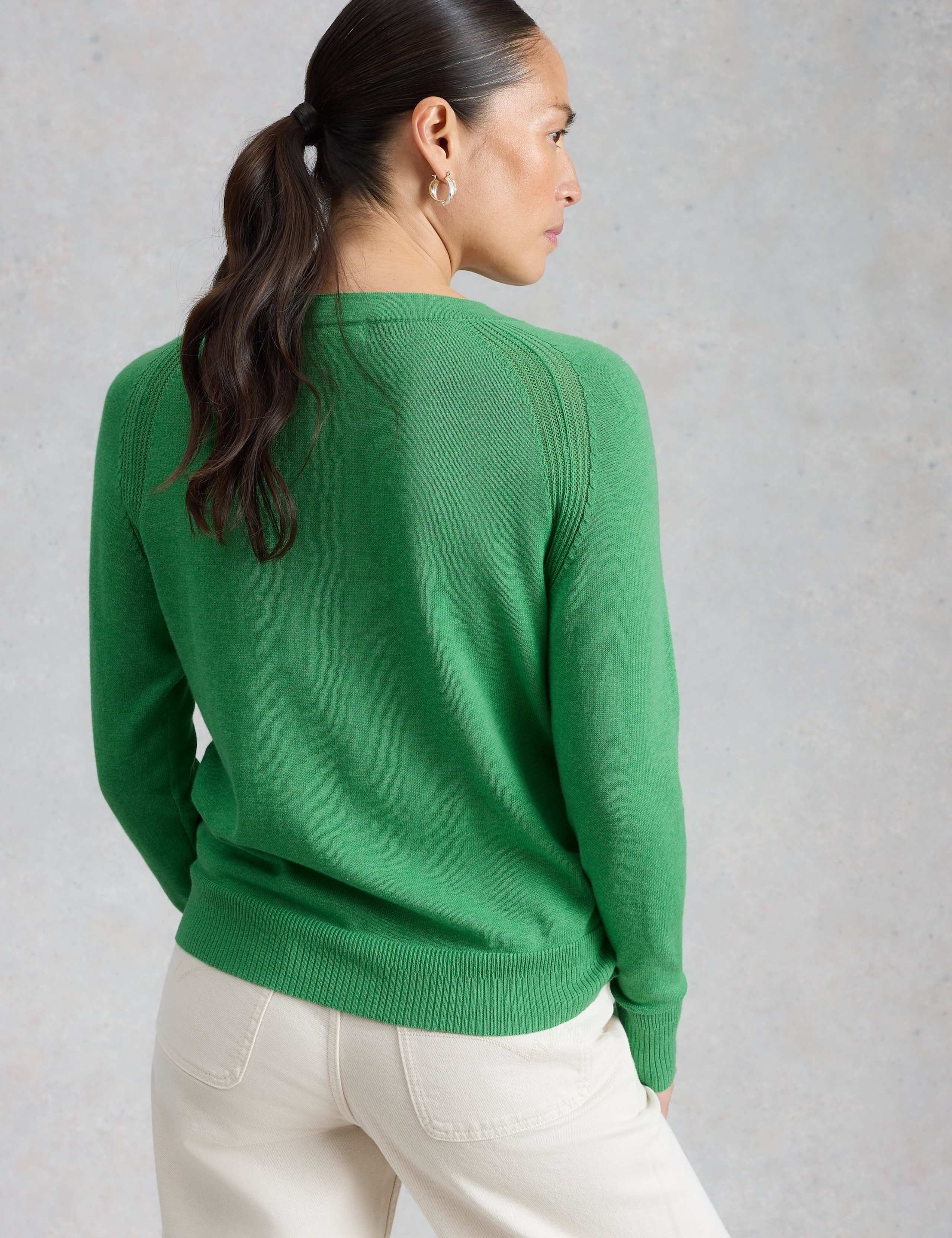 Pure Cotton Textured Cardigan 3 of 6