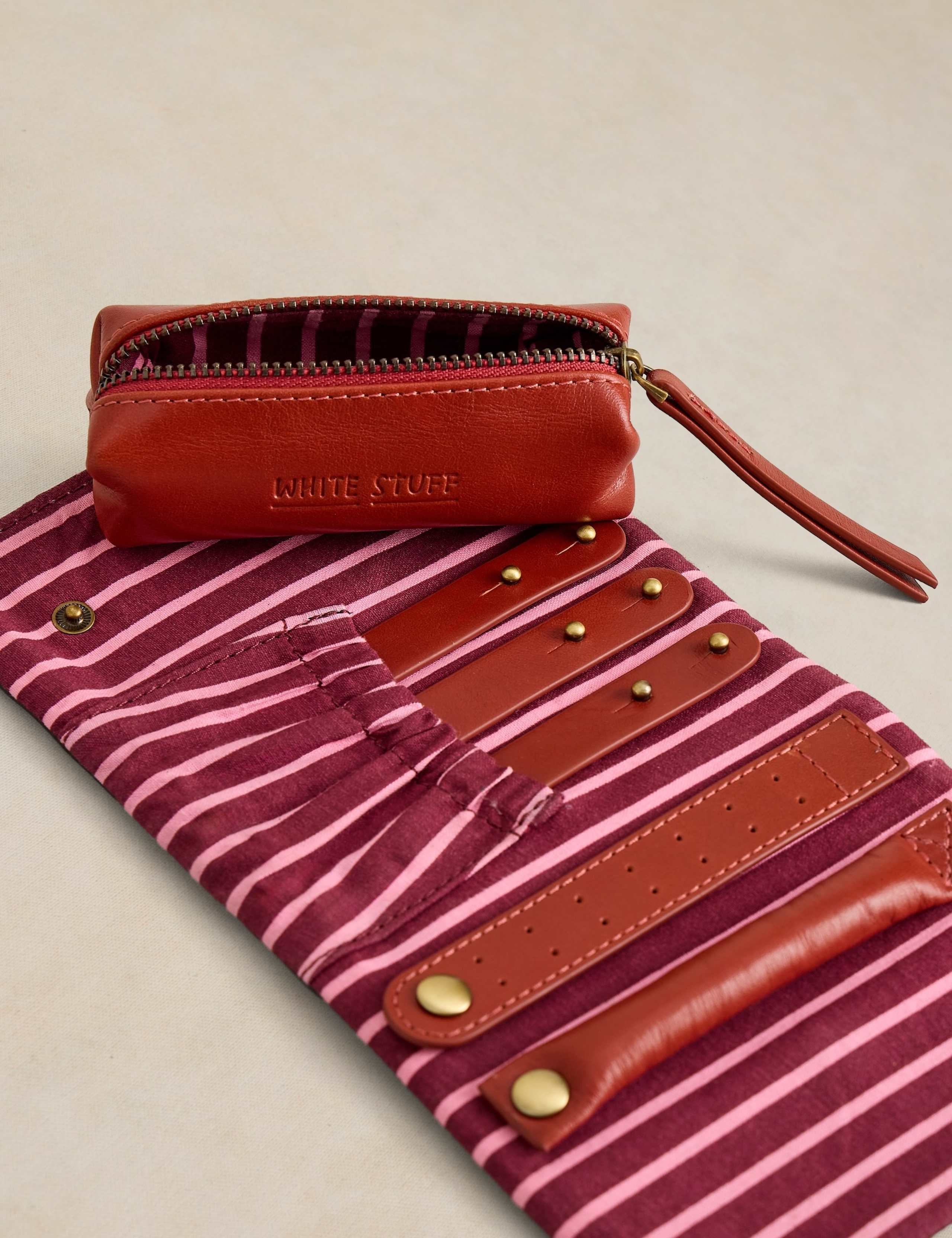 Shiny Stuff Leather Jewellery Roll 3 of 4