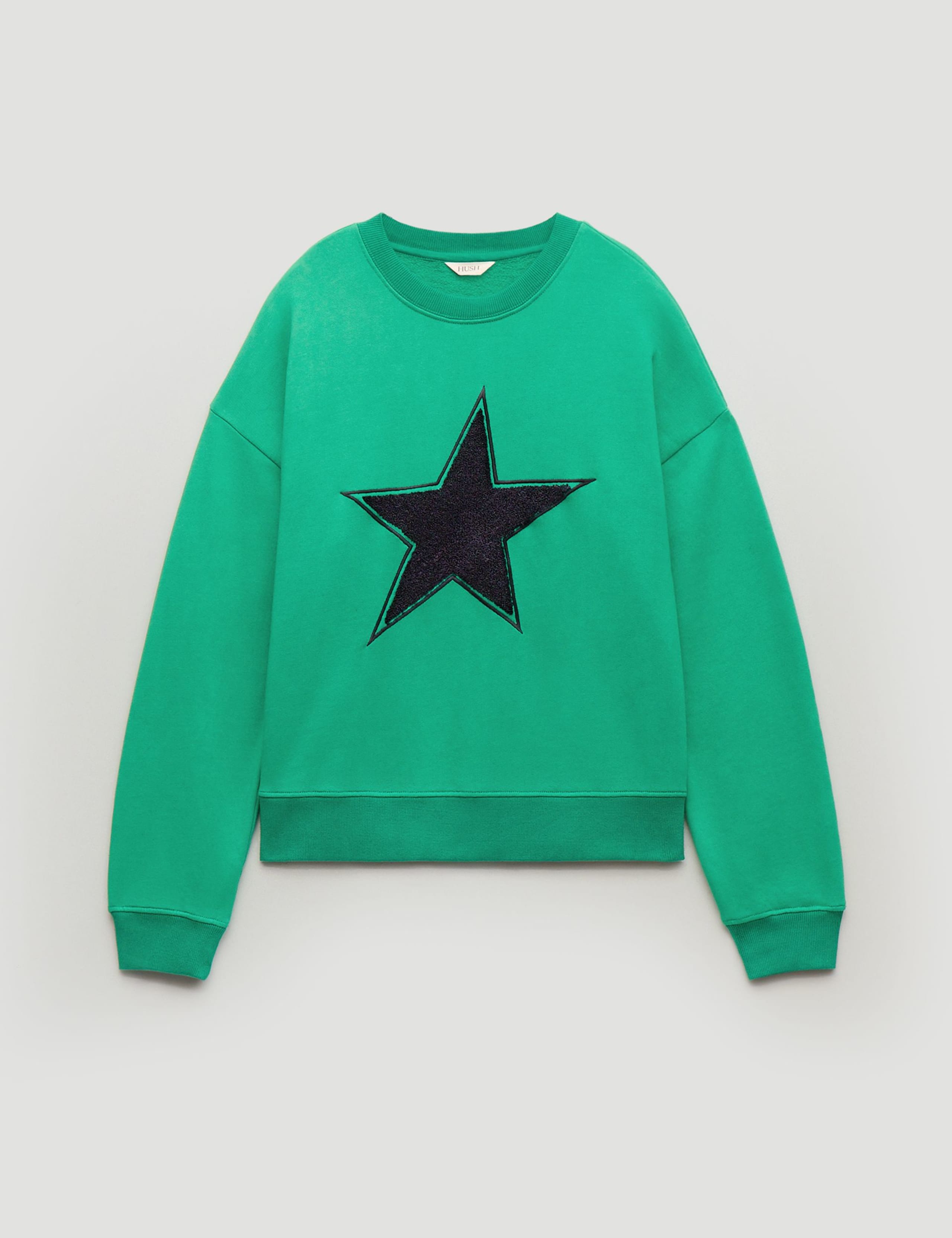 Pure Cotton Embroidered Star Relaxed Sweatshirt 2 of 6